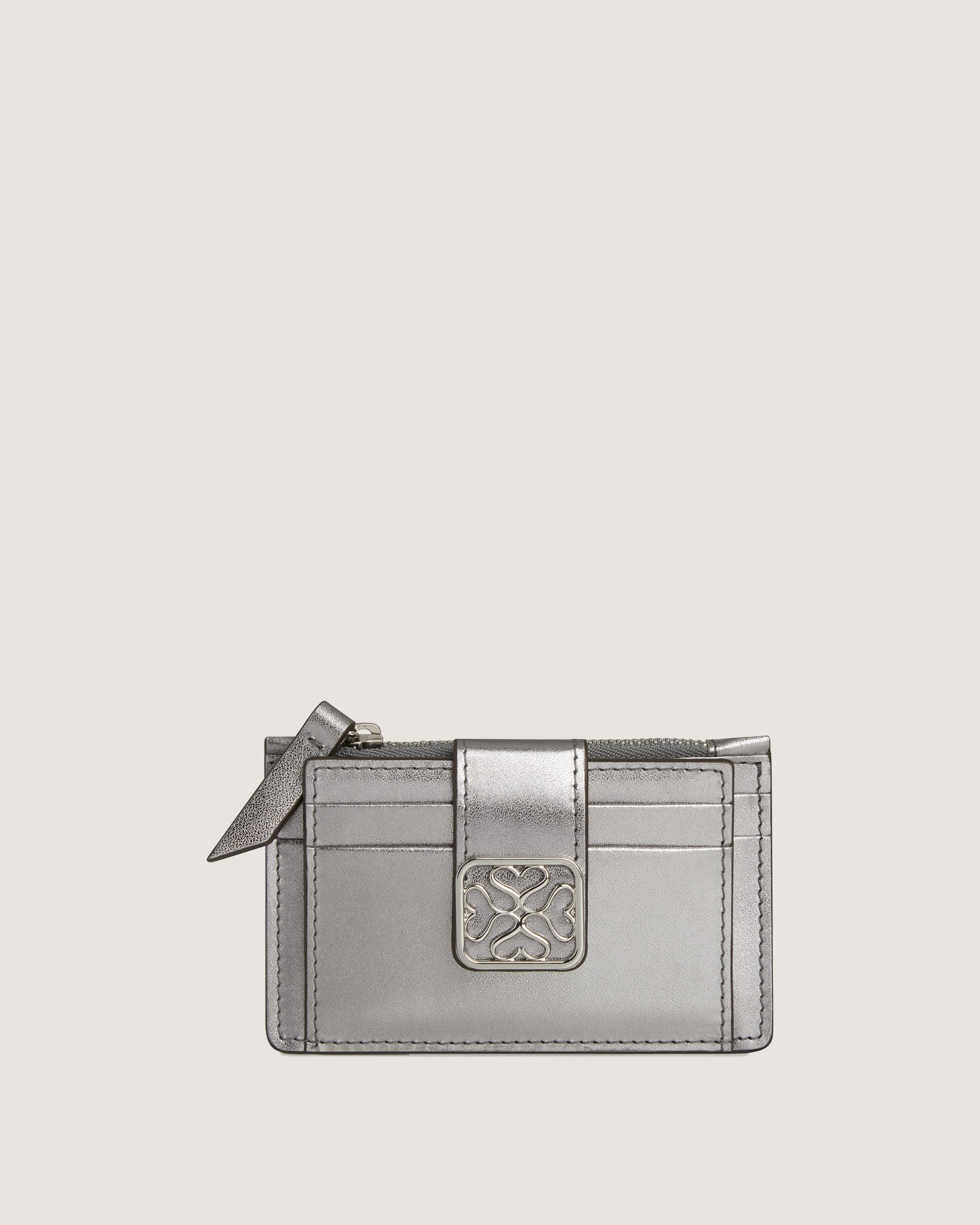 Strathberry - Bay Zipped Cardholder - Silver