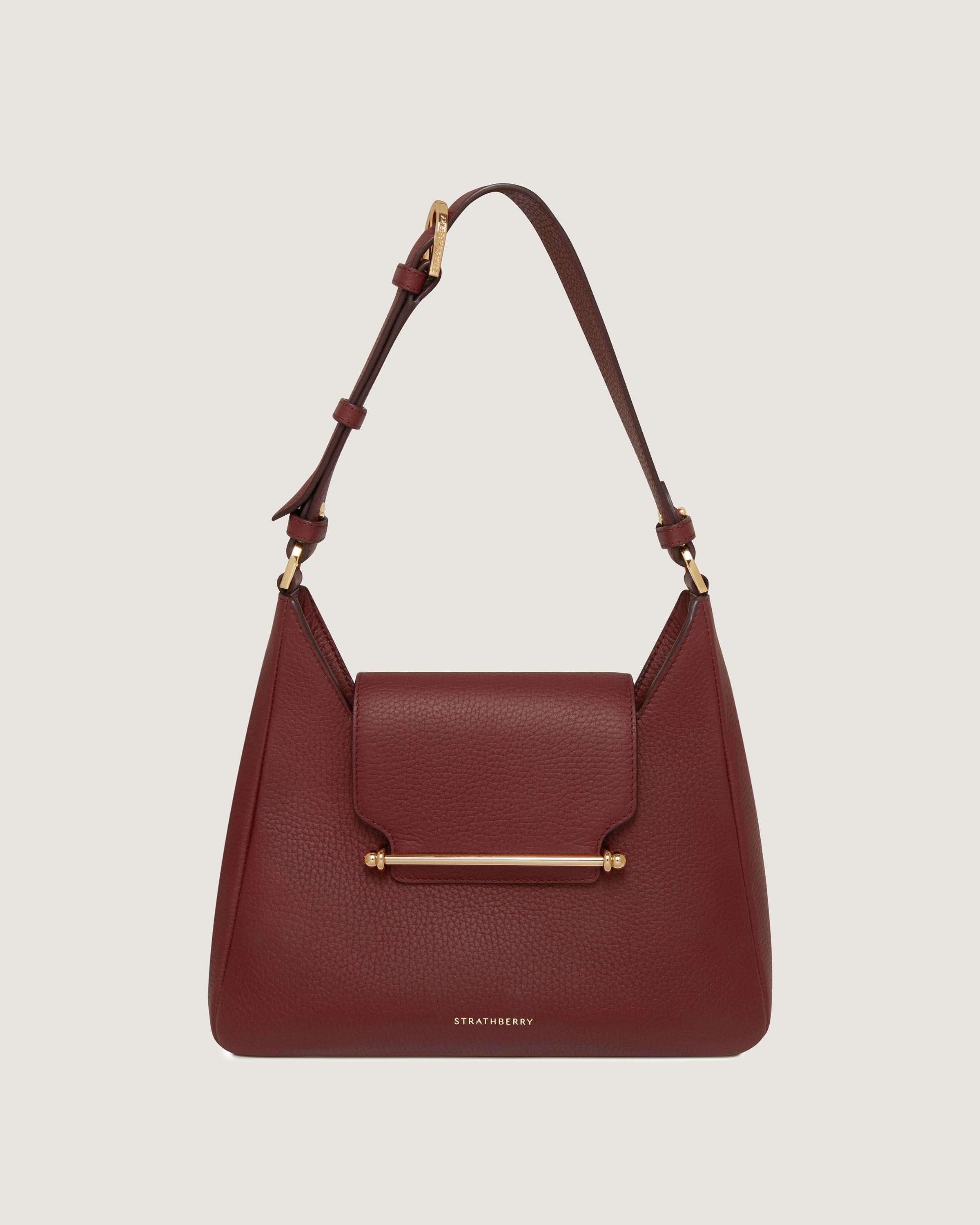 正規品　超美品　STRATHBERRY ショルダーバッグ ダークブラウン □新品□未使用□ STRATHBERRY ストラスベリー レザー チェーン