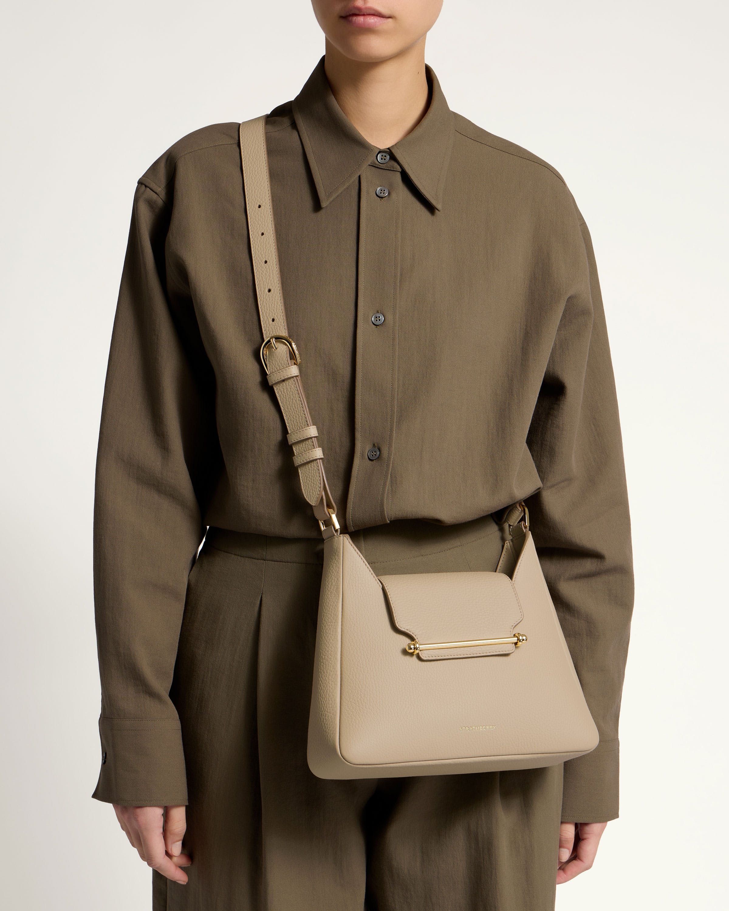 ■STRATHBERRY■ストラスベリーMULTREES HOBO Strathberry - Multrees Hobo - Beige / Natural
