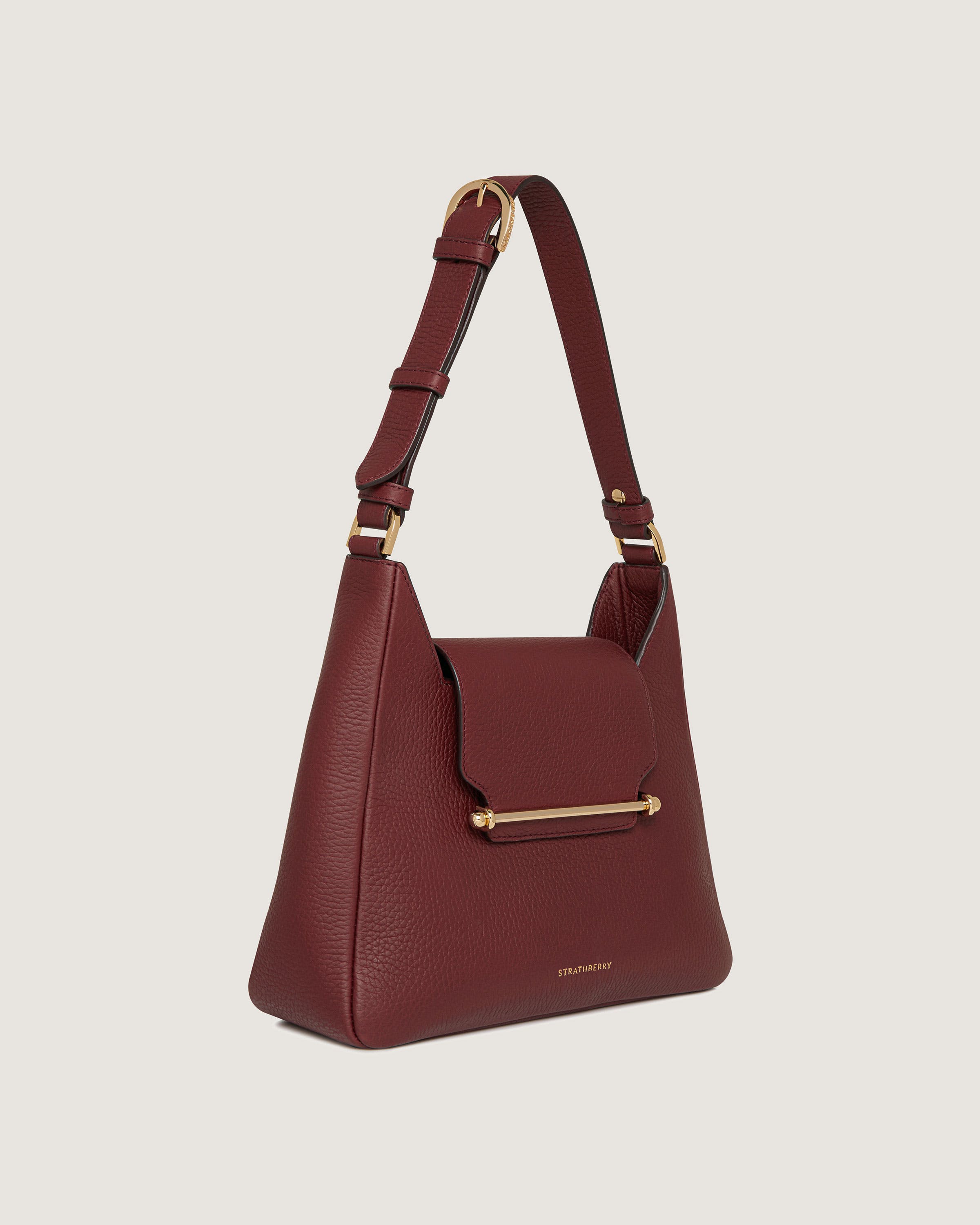 E84◆STRATHBERRY　ピンク　ブラウン　ショルダーバッグ　箱付き　美品 E84◇STRATHBERRYピンクブラウンショルダーバッグ箱付き美品