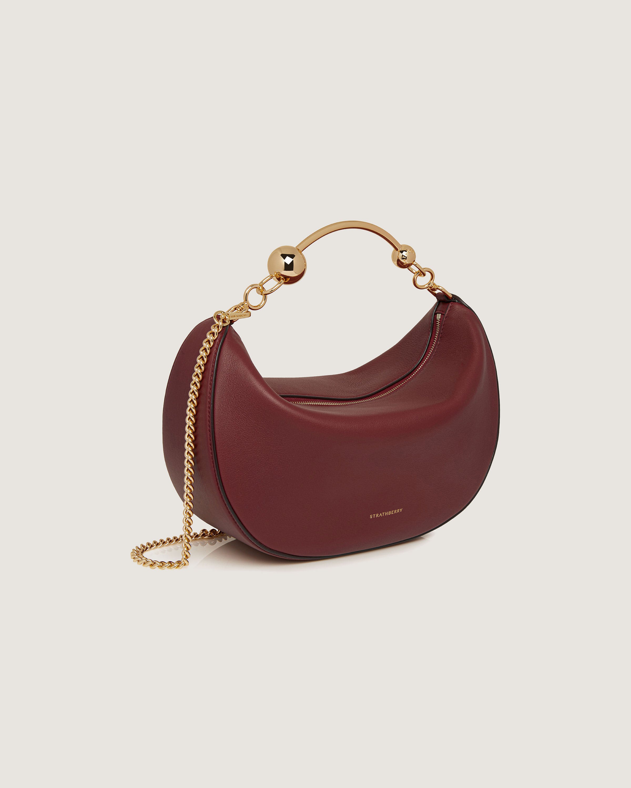 【strathberry】ストラスベリー　ミニクレセントBird Print ストラスベリー - Mini Tote - グレー | Strathberry 日本 / Japan