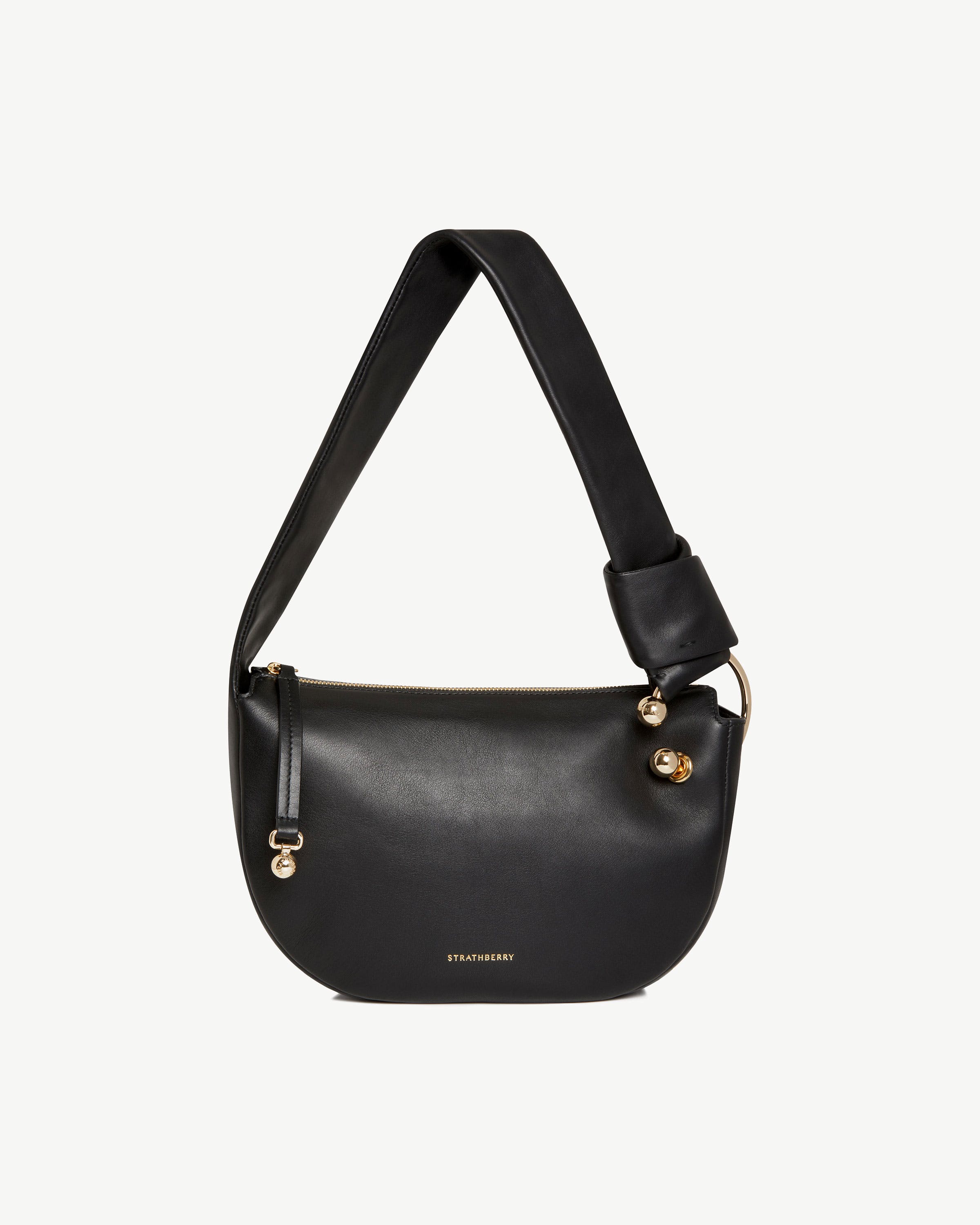 STRATHBERRY レザーショルダーバッグ ストラスベリー - Halo - Black | Strathberry 日本 / Japan