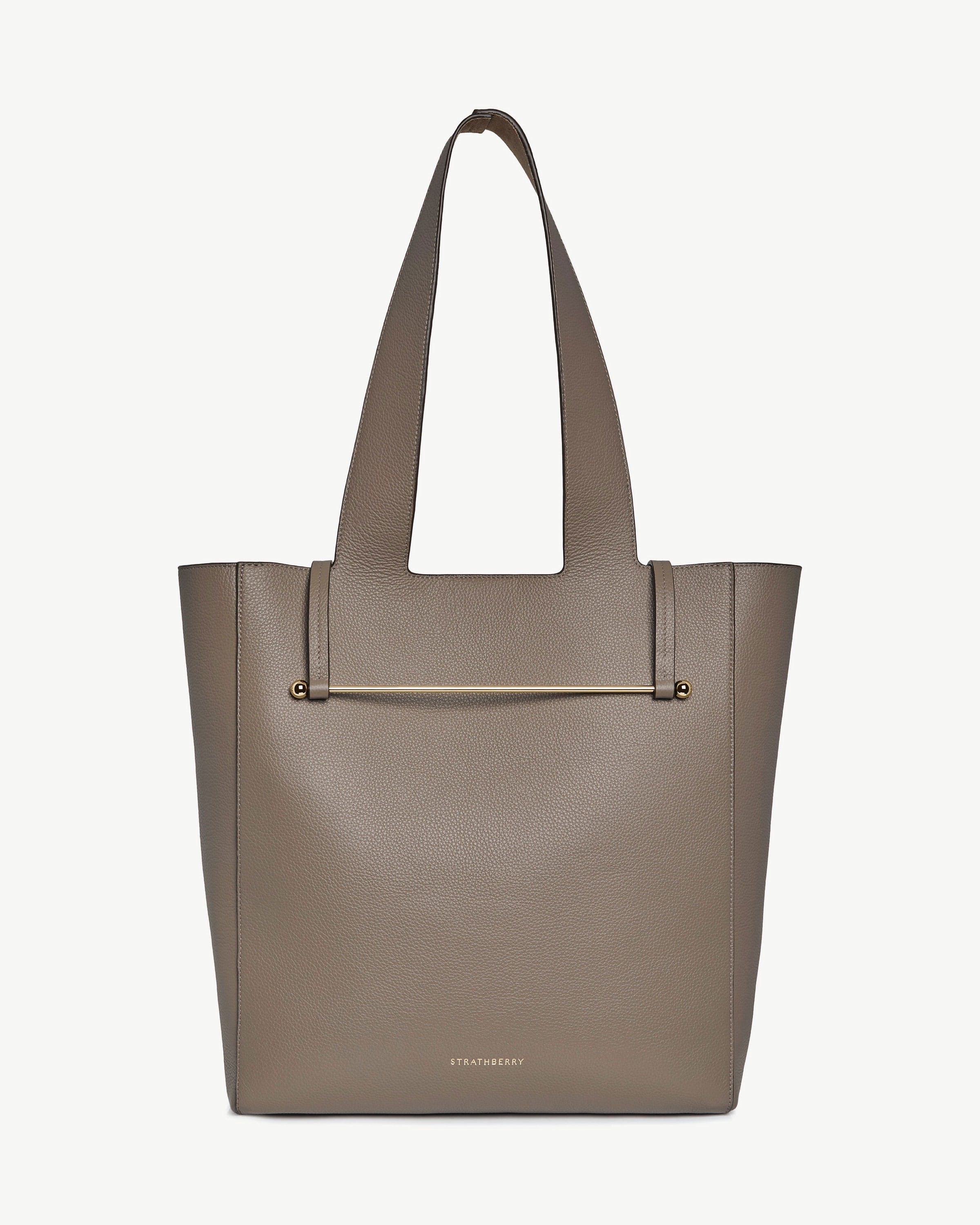 【未使用品】ストラスベリー MIDI TOTE ミディトート 2way ベージュ ストラスベリー - Midi Tote - トップハンドルレザートート