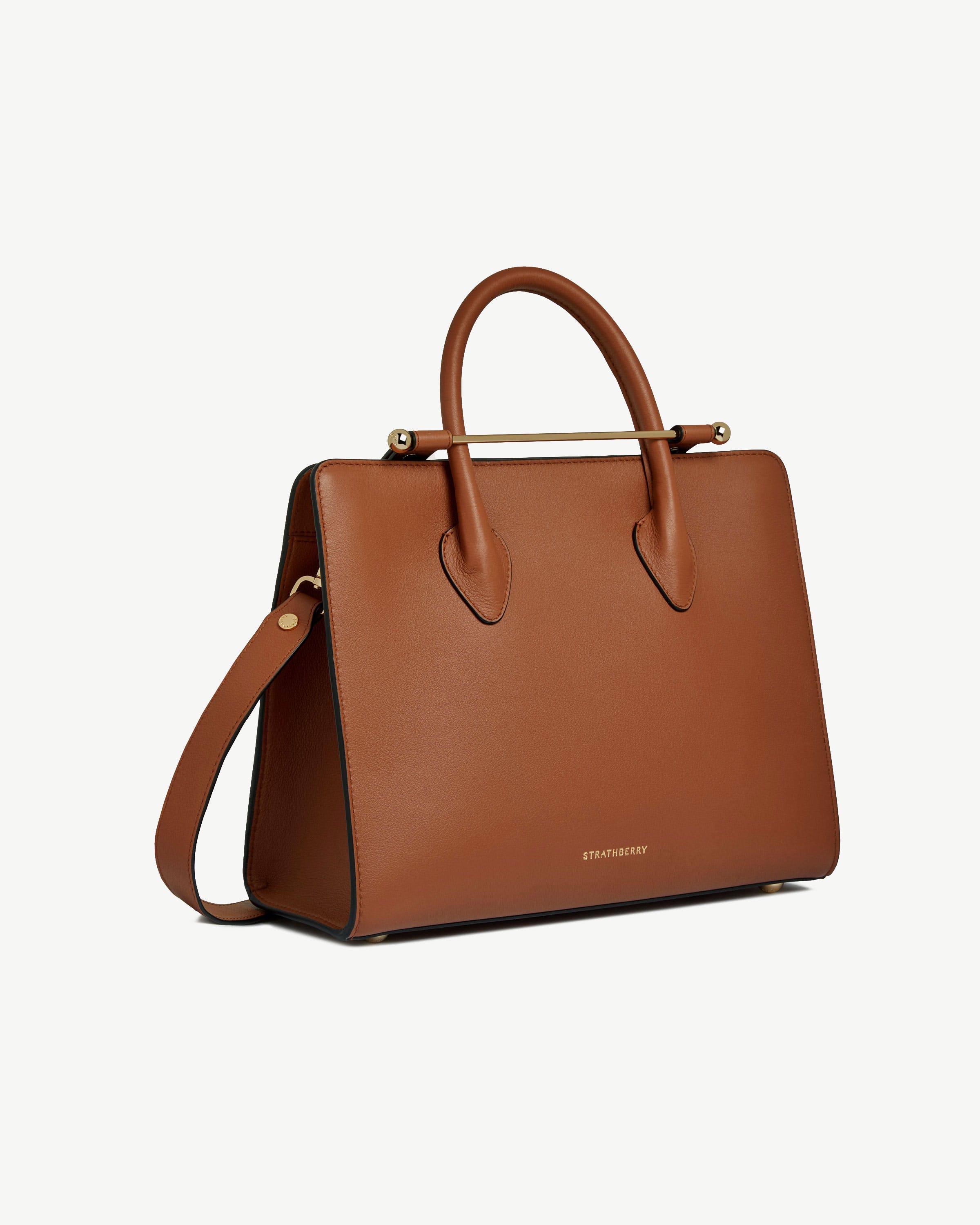 バッグ STRATHBERRY Midi Tote Chestnut 1756381766-strathberry-midi-