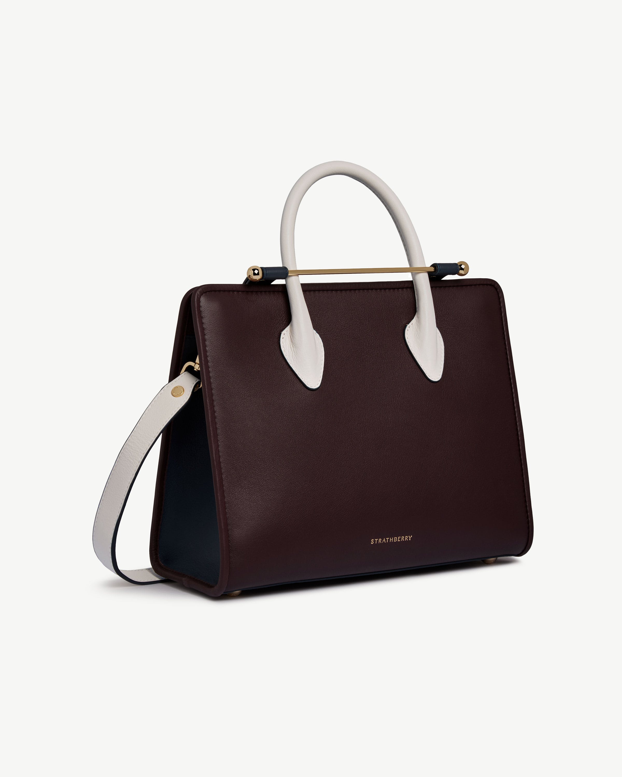 値下げ　新品　STRATHBERRY Midi Tote ストラスベリー　バック ストラスベリー - Midi Tote - トップハンドルレザートート