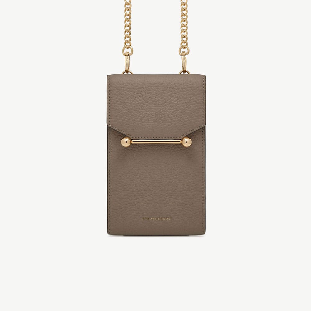 【STRATHBERRY】モザイク フォン ポーチ ストラスベリー - Mosaic Phone Pouch - Grey | Strathberry