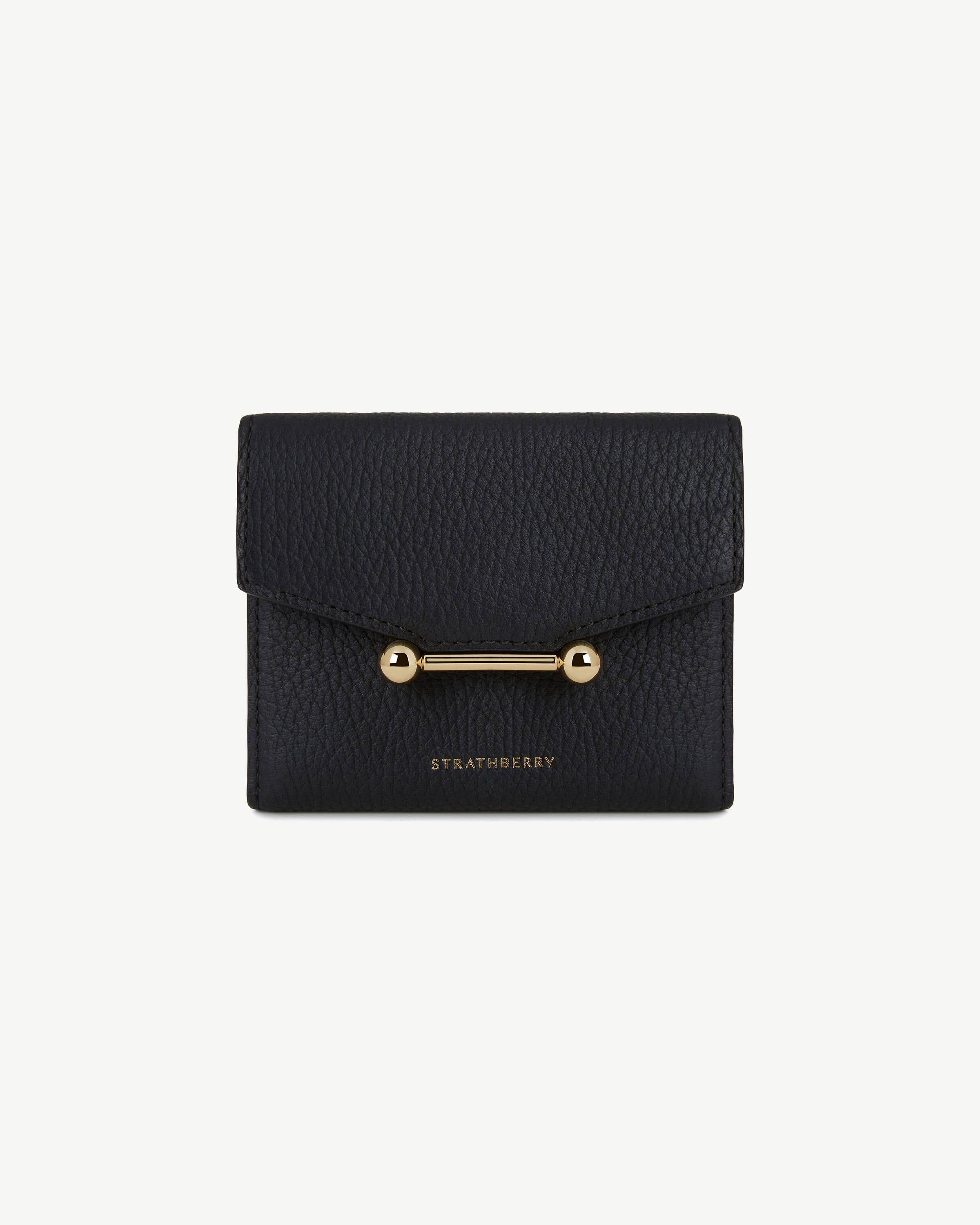 Mosaic Trifold Wallet - Black | Strathberry