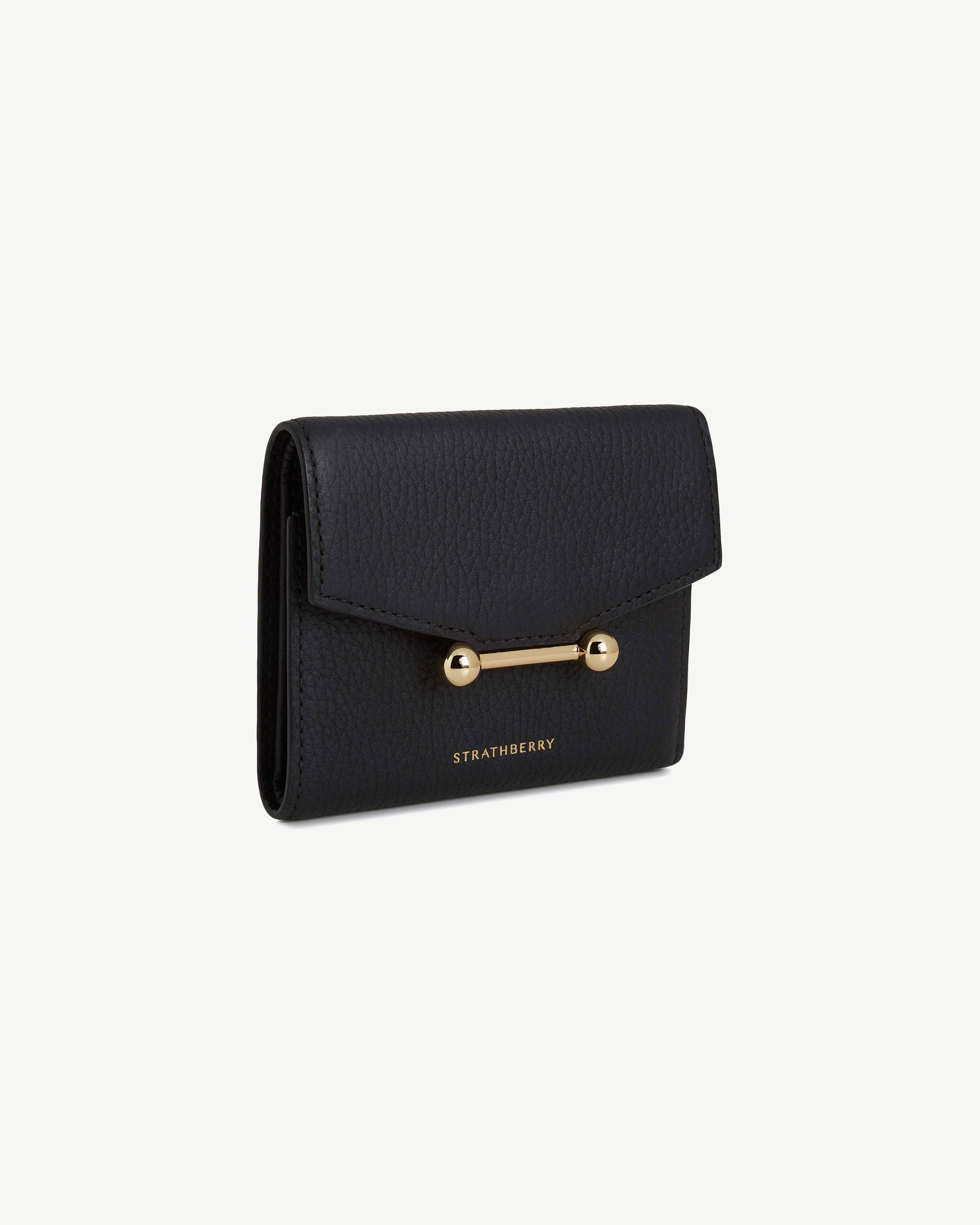 【美品】STRATHBERRY ストラスベリー/二つ折り財布 ストラスベリー】金のボールが最高にキュートなクレセント