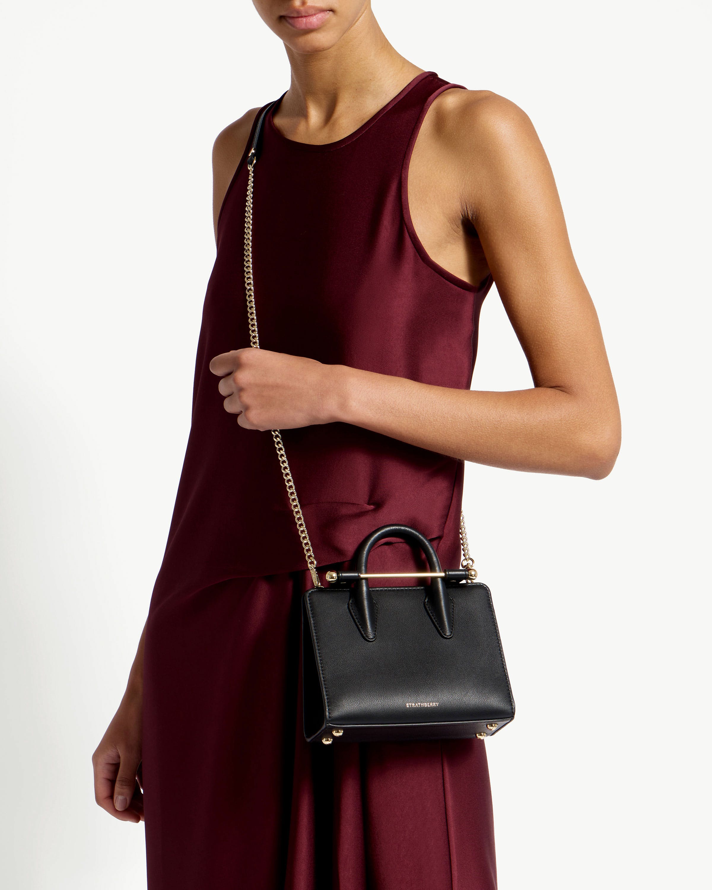 ストラズベリー　ミニトート ストラスベリー - Mini Tote - Black | Strathberry 日本 / Japan