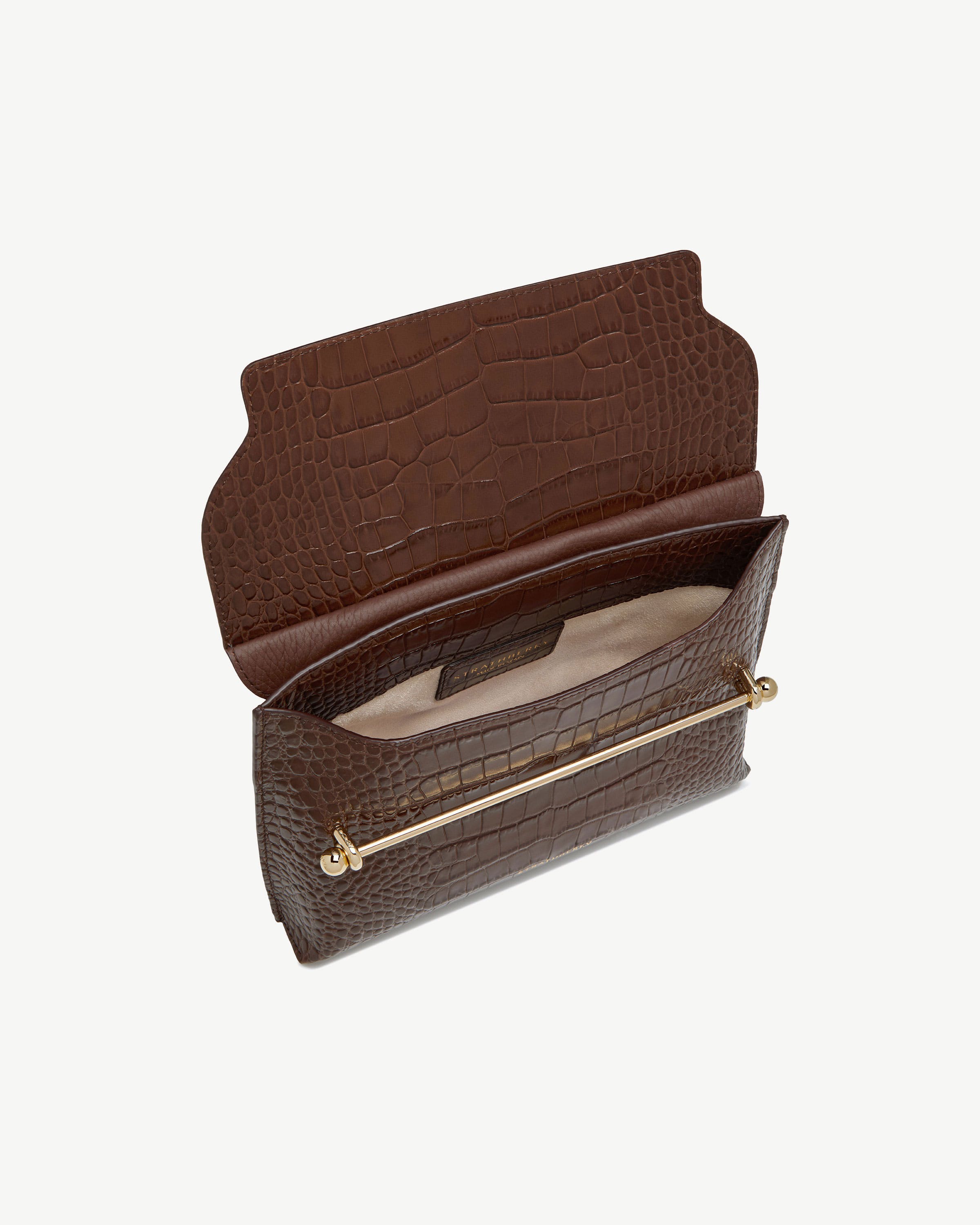 Strathberry - Stylist - Crossbody Leather Clutch - Brown