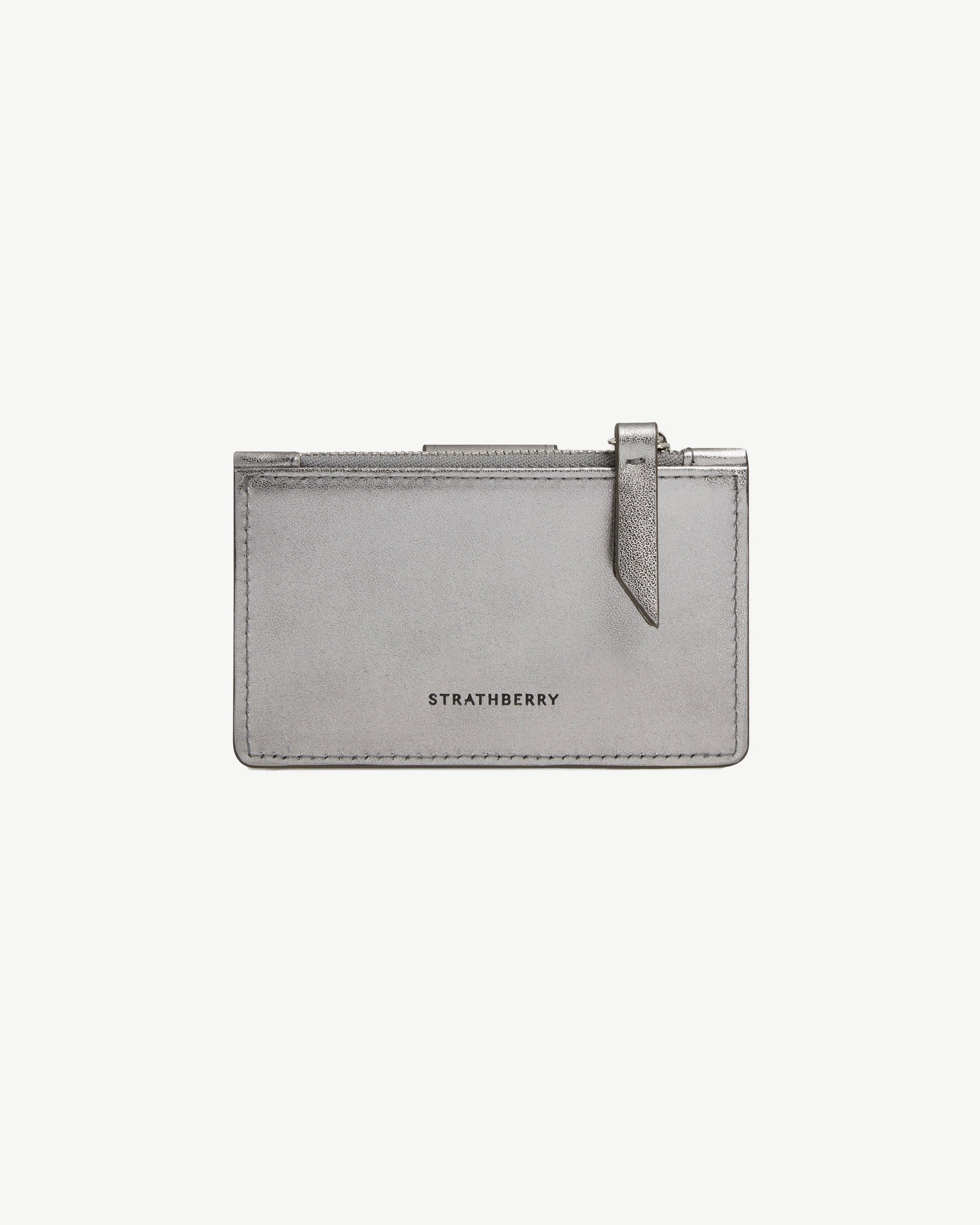 Strathberry - Bay Zipped Cardholder - Silver