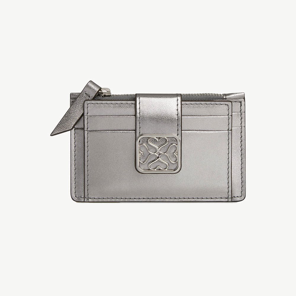 Strathberry - Bay Zipped Cardholder - Silver