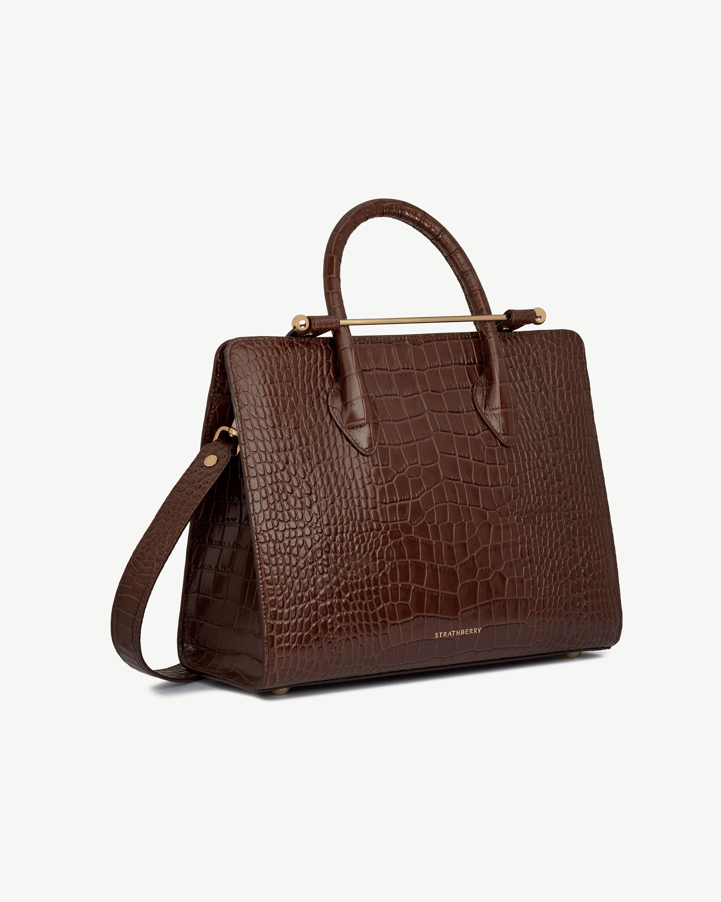 特価！美品STRATHBERRY ブラウン レザー MIDI TOTE Strathberry - Midi Tote - Top Handle Leather Tote Bag - Tan
