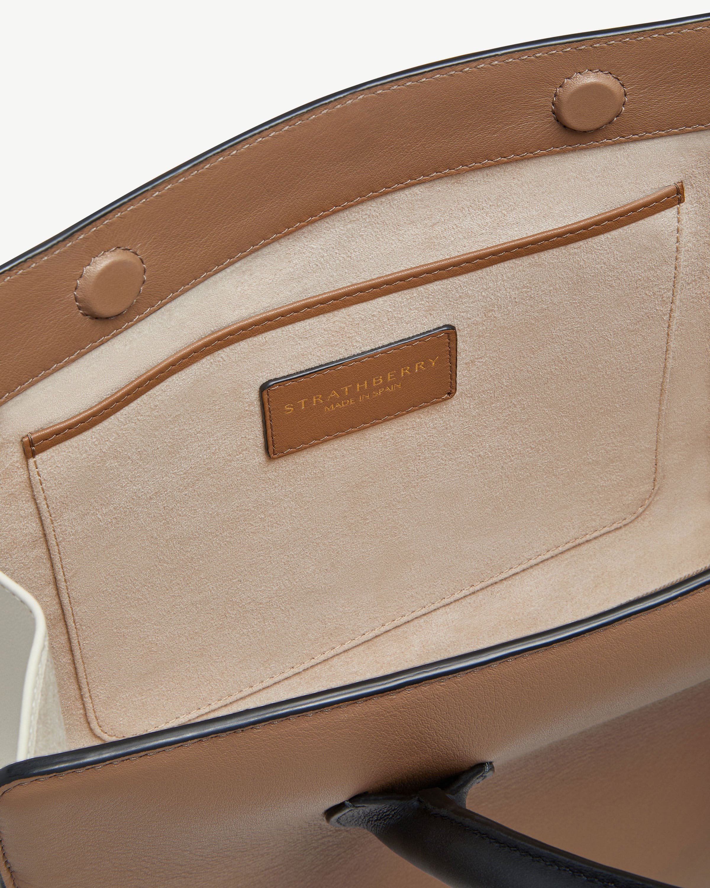 ストラスベリー - Midi Tote - トップハンドルレザートート