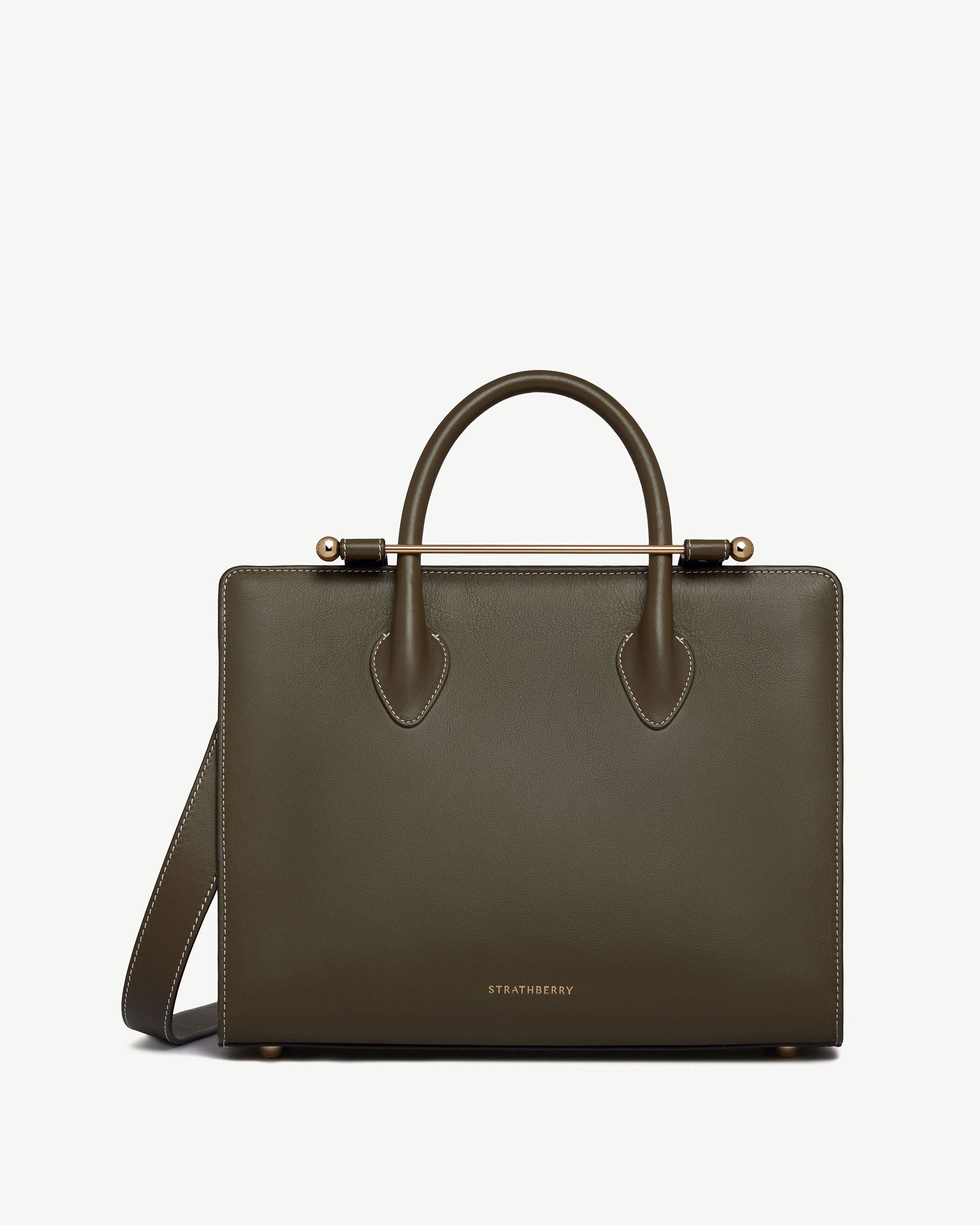 ストラスベリー - Midi Tote - トップハンドルレザートート