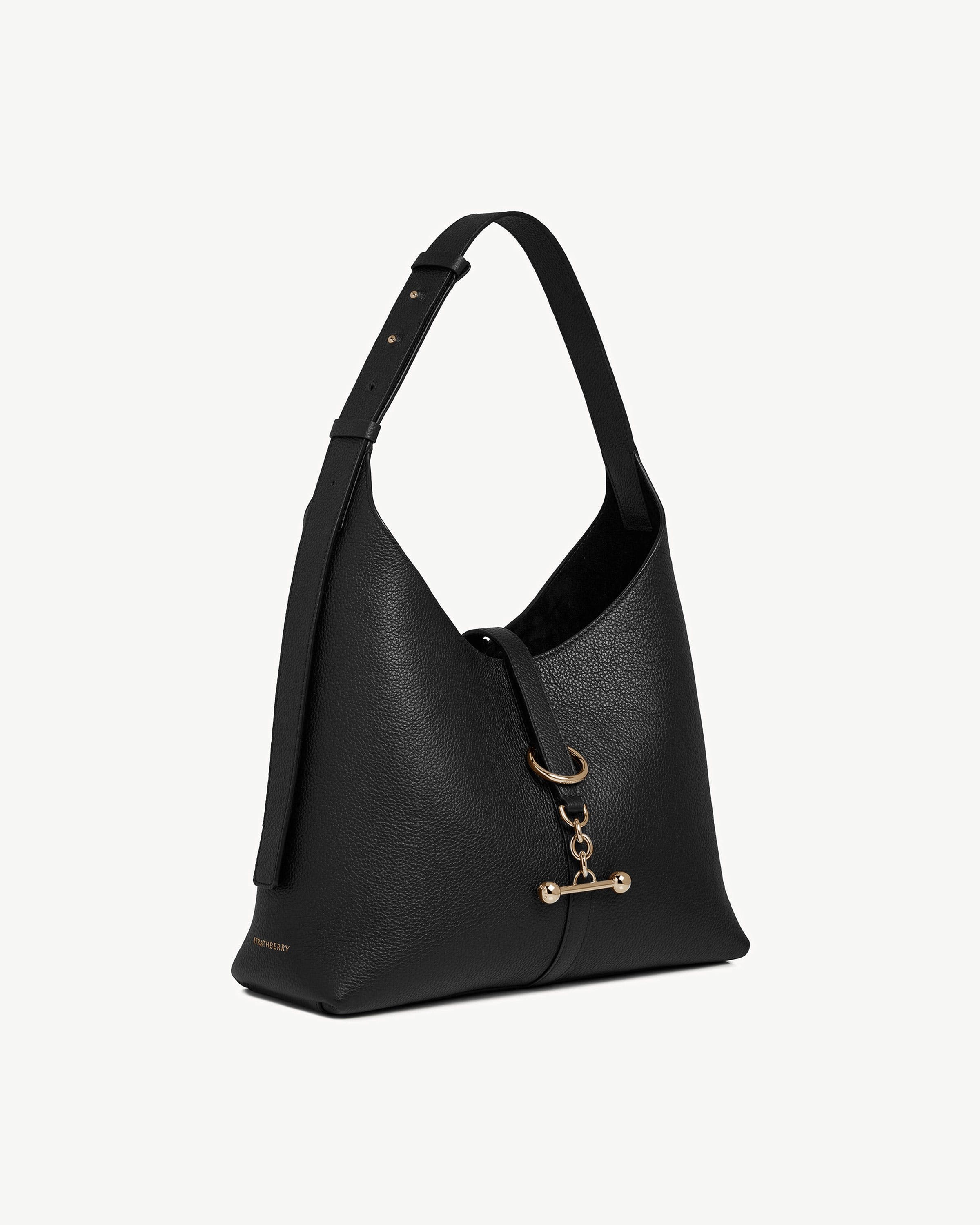 新品同様　STRATHBERRY　ショルダーバッグ　2way　スモール　ロゴ刻印 新品同様 STRATHBERRY ショルダーバッグ 2way スモール ロゴ刻印