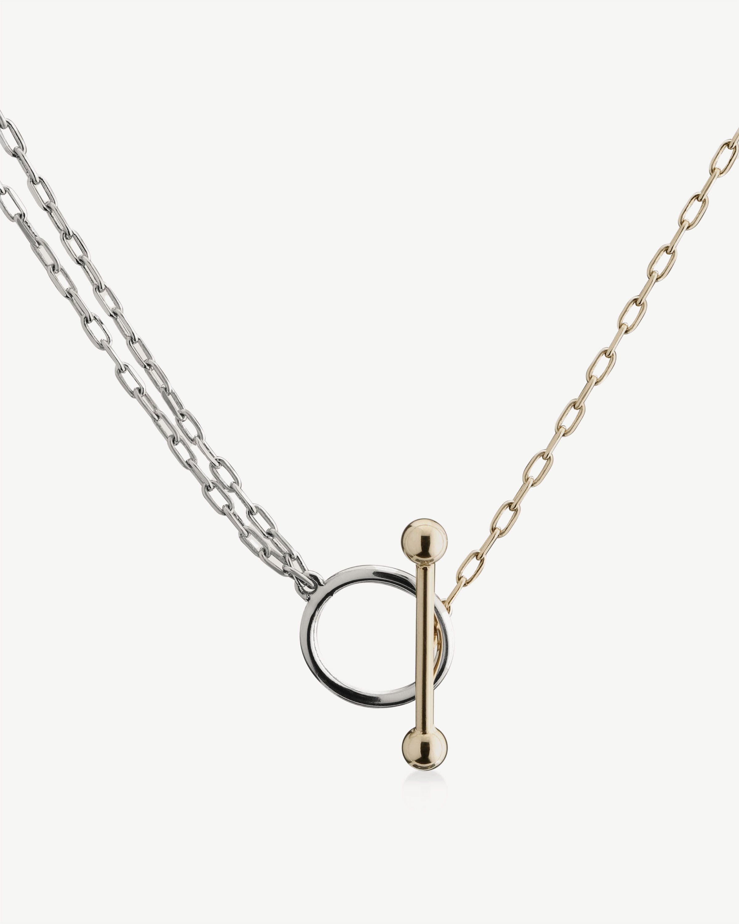 トラヴィスワーカー　OVAL LINK NECKLACE WITH T-BAR トラヴィスワーカー OVAL LINK NECKLACE WITH T-BAR TRAVIS