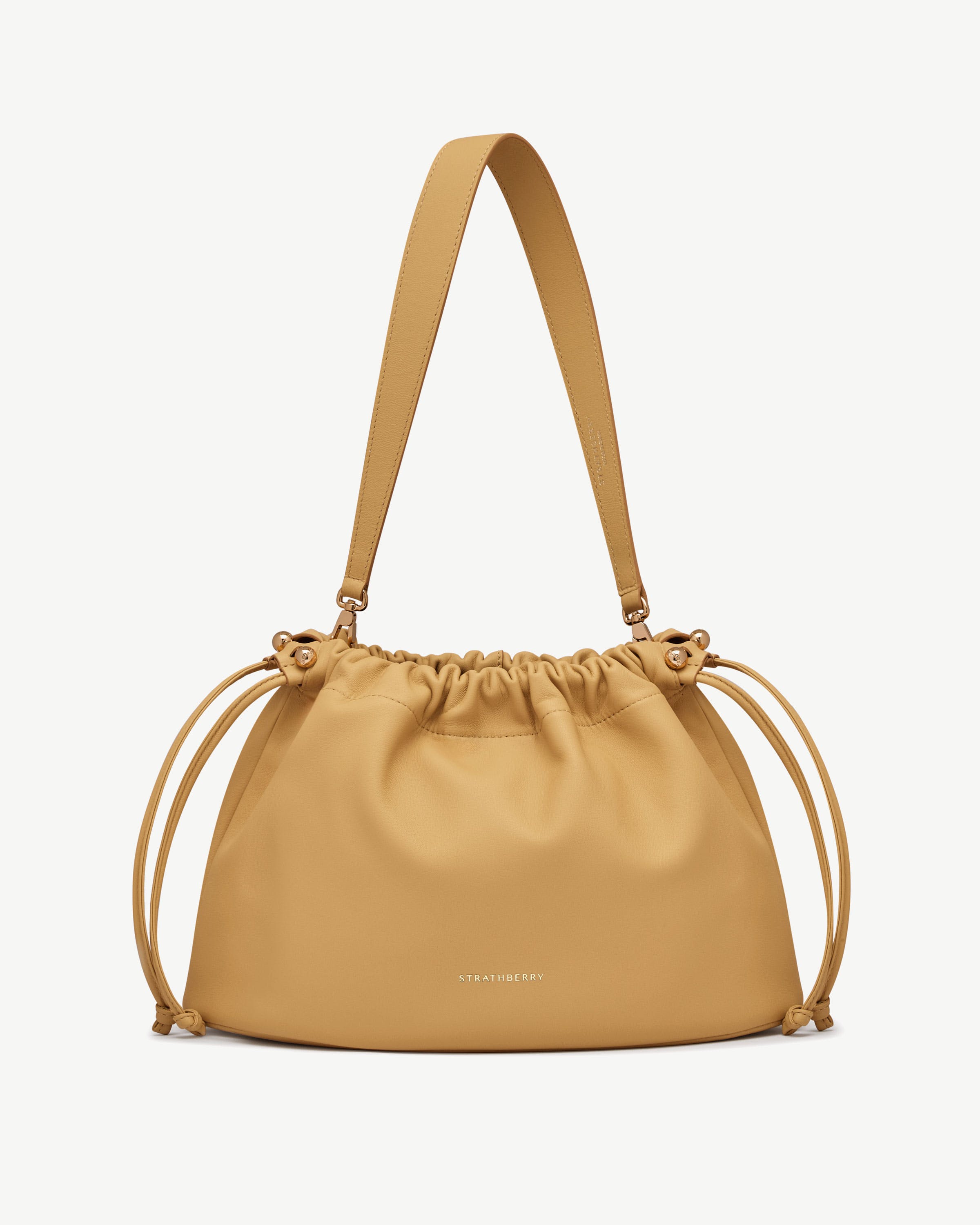 Charlotte Midi Drawstring - Brulee | Strathberry