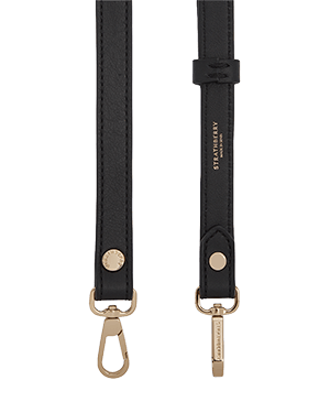 Thin Adjustable Leather Strap - Chestnut | Strathberry