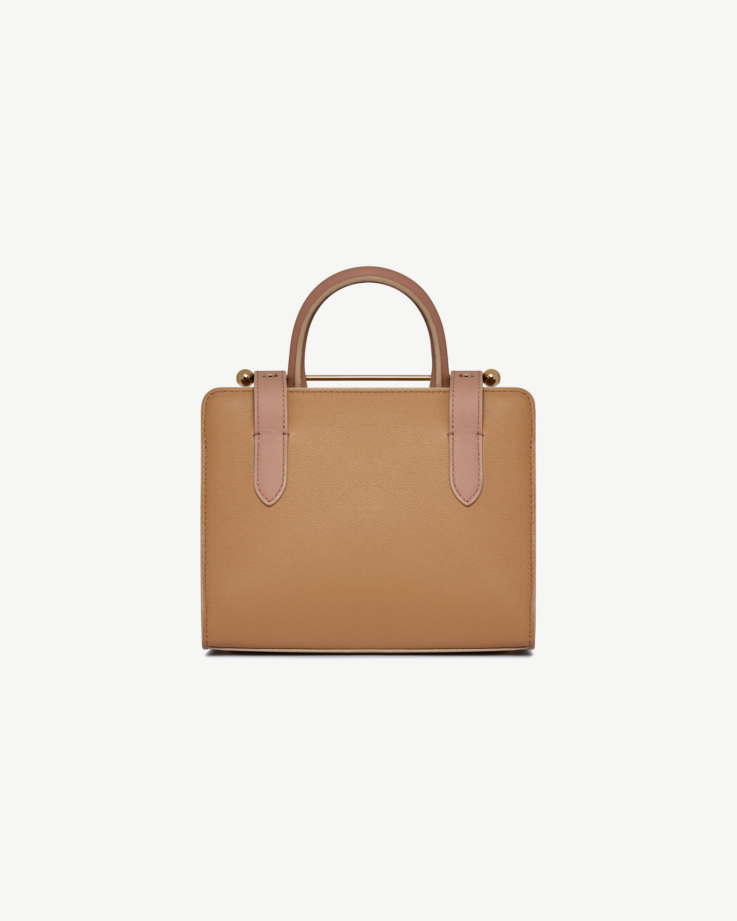 Mini Tote - Caramel/Sand/Rose | Strathberry
