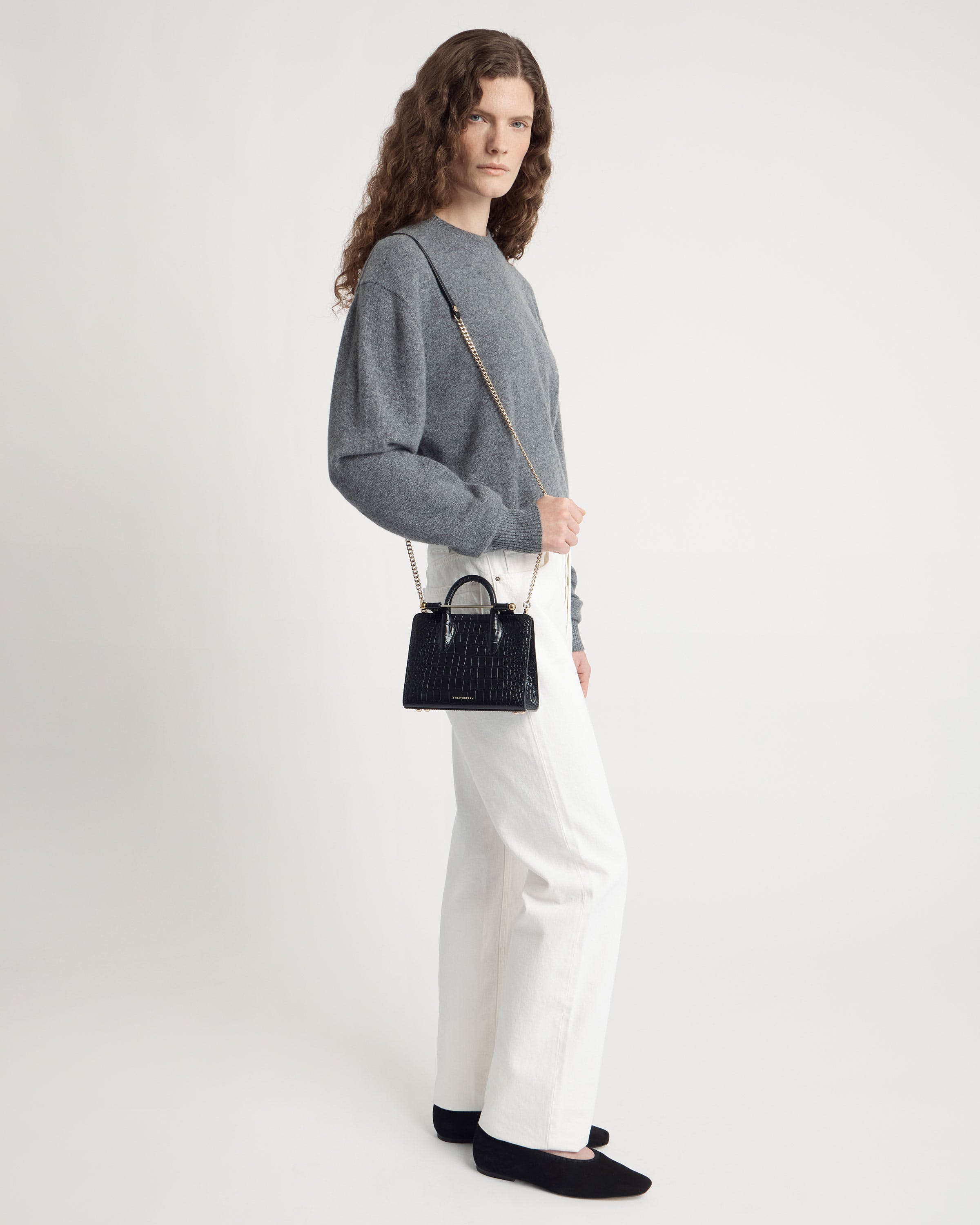 ストラスベリー - Nano Tote - トップハンドルレザーミニトート