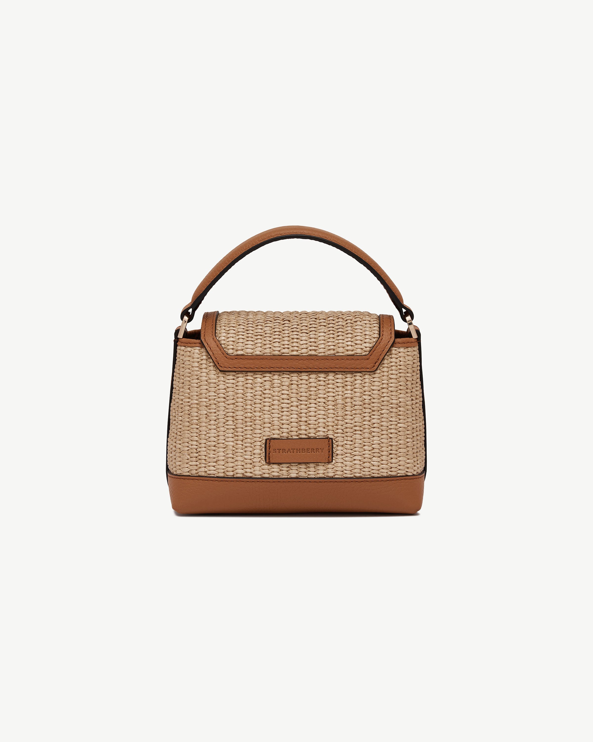 Mosaic Nano - Tan/Natural Raffia | Strathberry