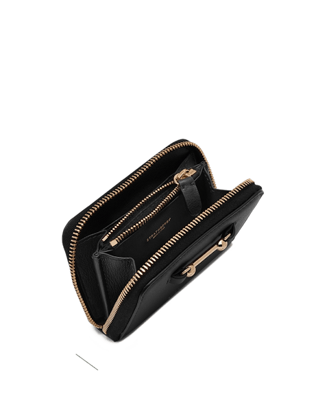 cutrateウォレット Corda Zip Around Wallet - Black | Strathberry