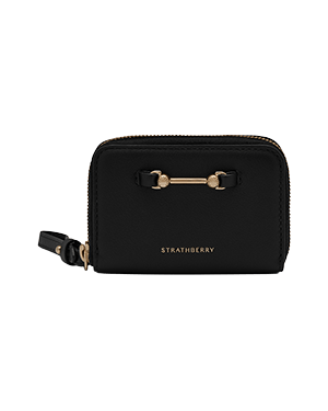 Corda Zip Around Wallet - Black | Strathberry