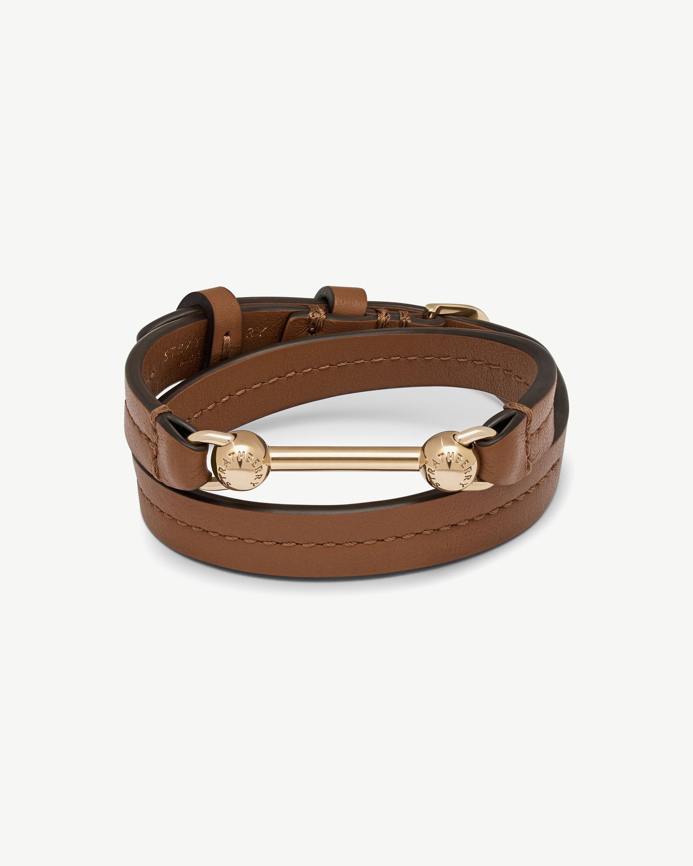ストラスベリー - Corda Double Wrap Bracelet - 赤 | Strathberry 