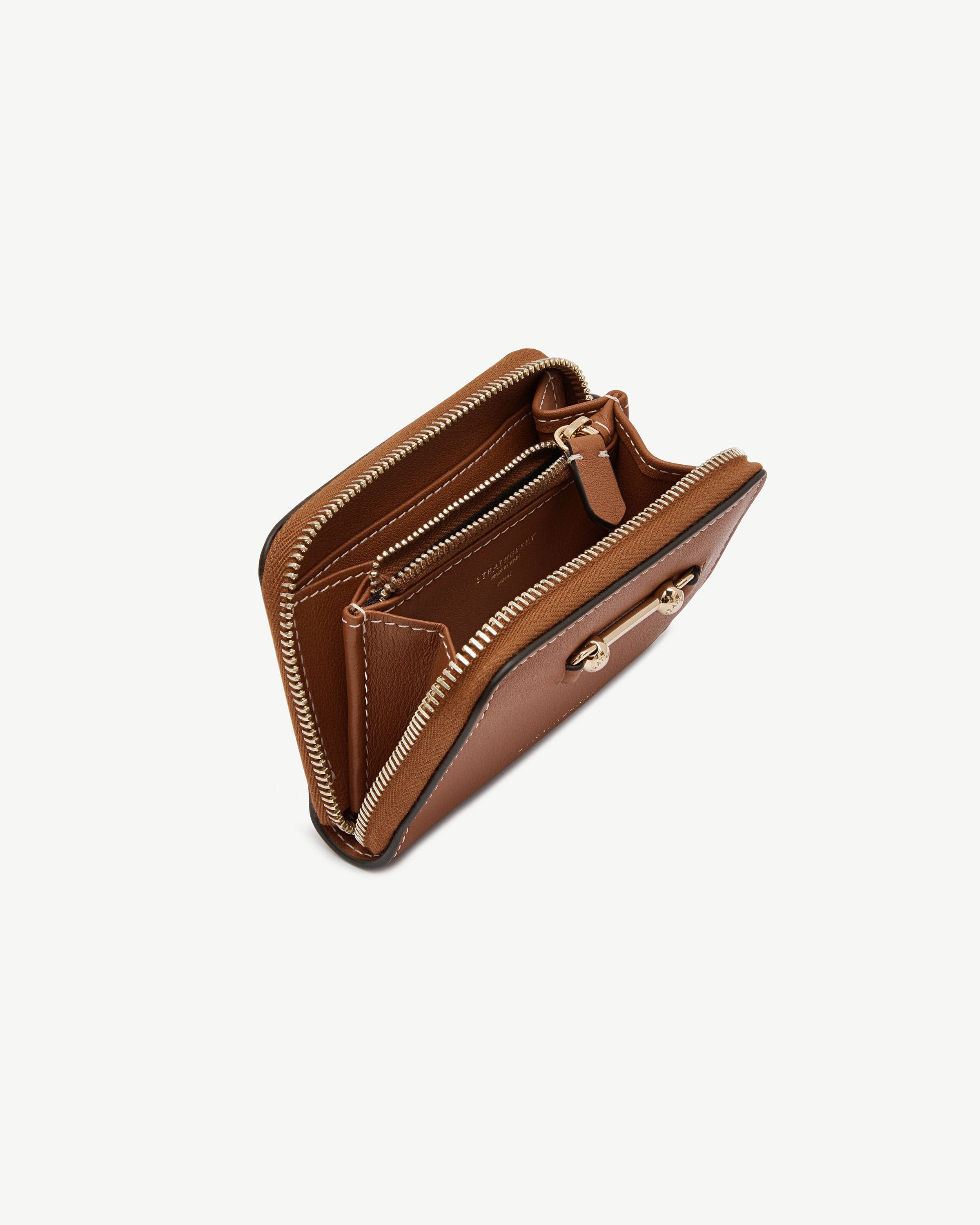 Corda Zip Around Wallet - Black | Strathberry
