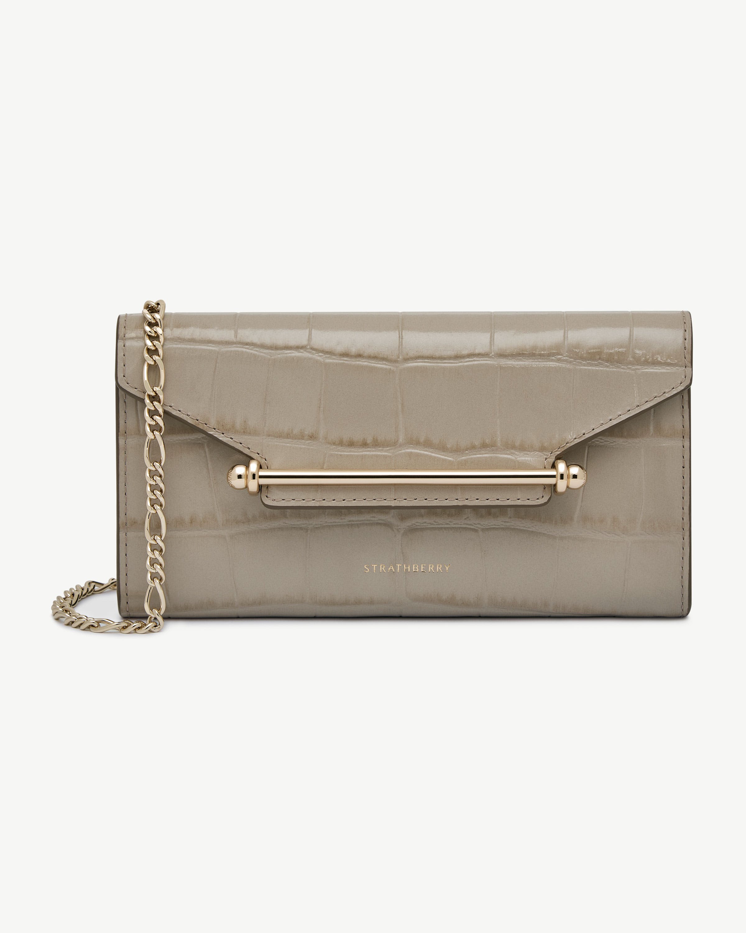 Strathberry - Multrees Chain Wallet - Crossbody Leather Mini