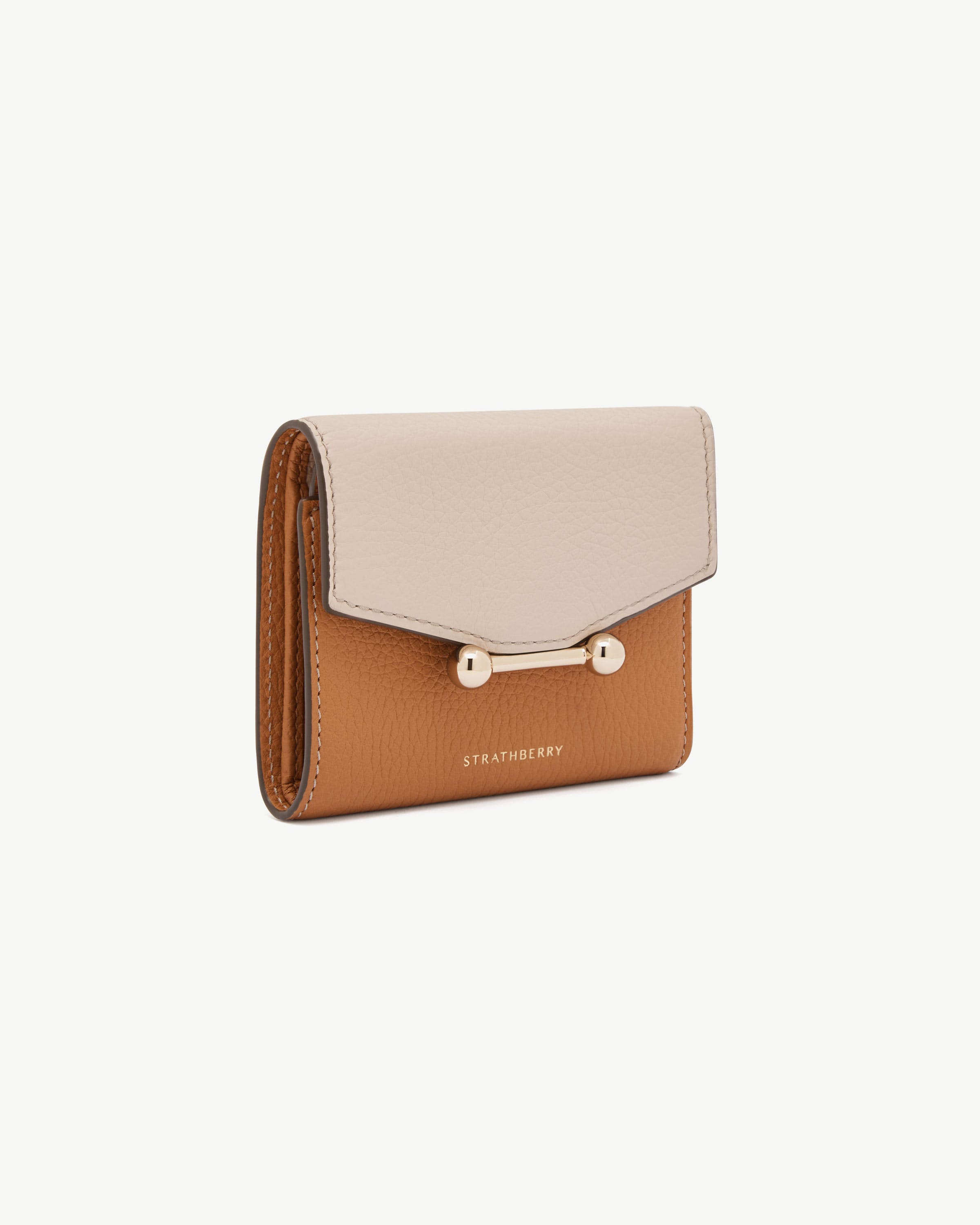 Mosaic Trifold Wallet - Oat/Honey/Clay | Strathberry