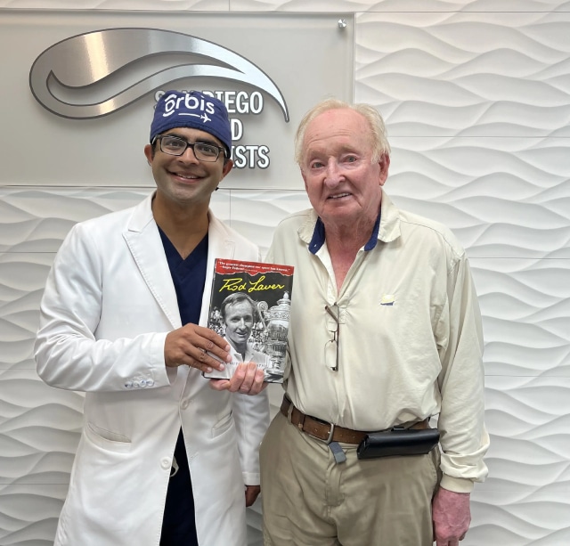 Rod Laver and Dr. Iyengar
