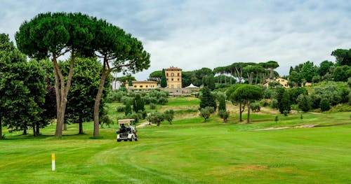 The golf course of the Castel Gandolfo Country Club in Rome