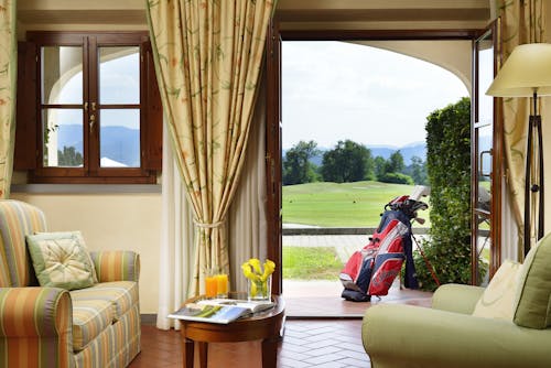 Inside the junior suite inside the Poggio dei Medici Golf Club