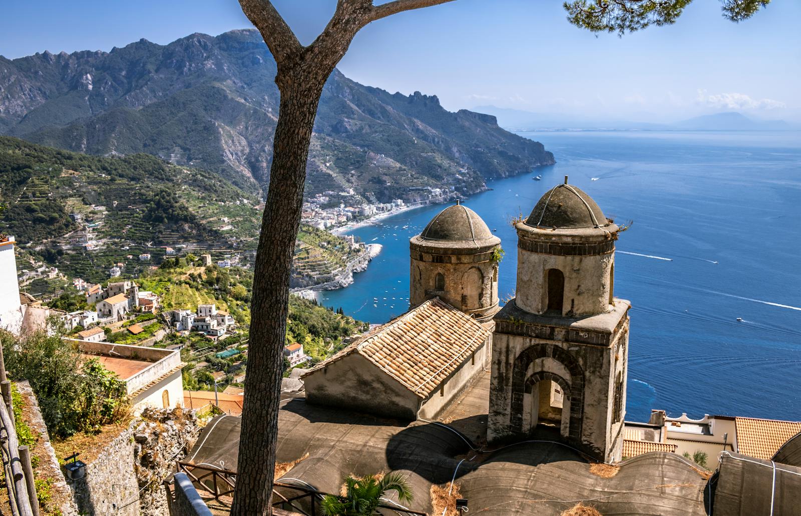 Ravello, view of the Amalfi coast