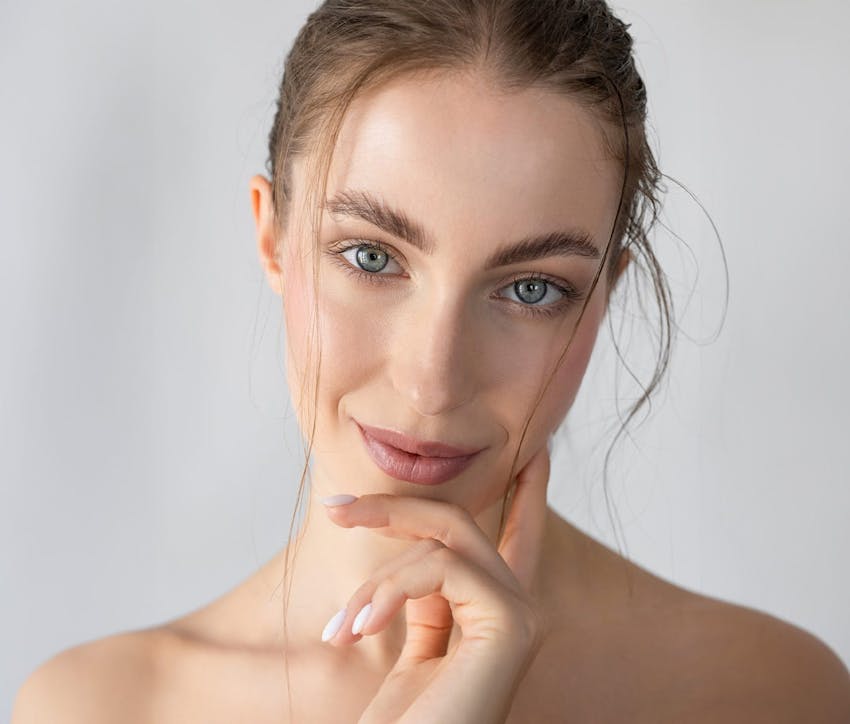 woman with blue eyes