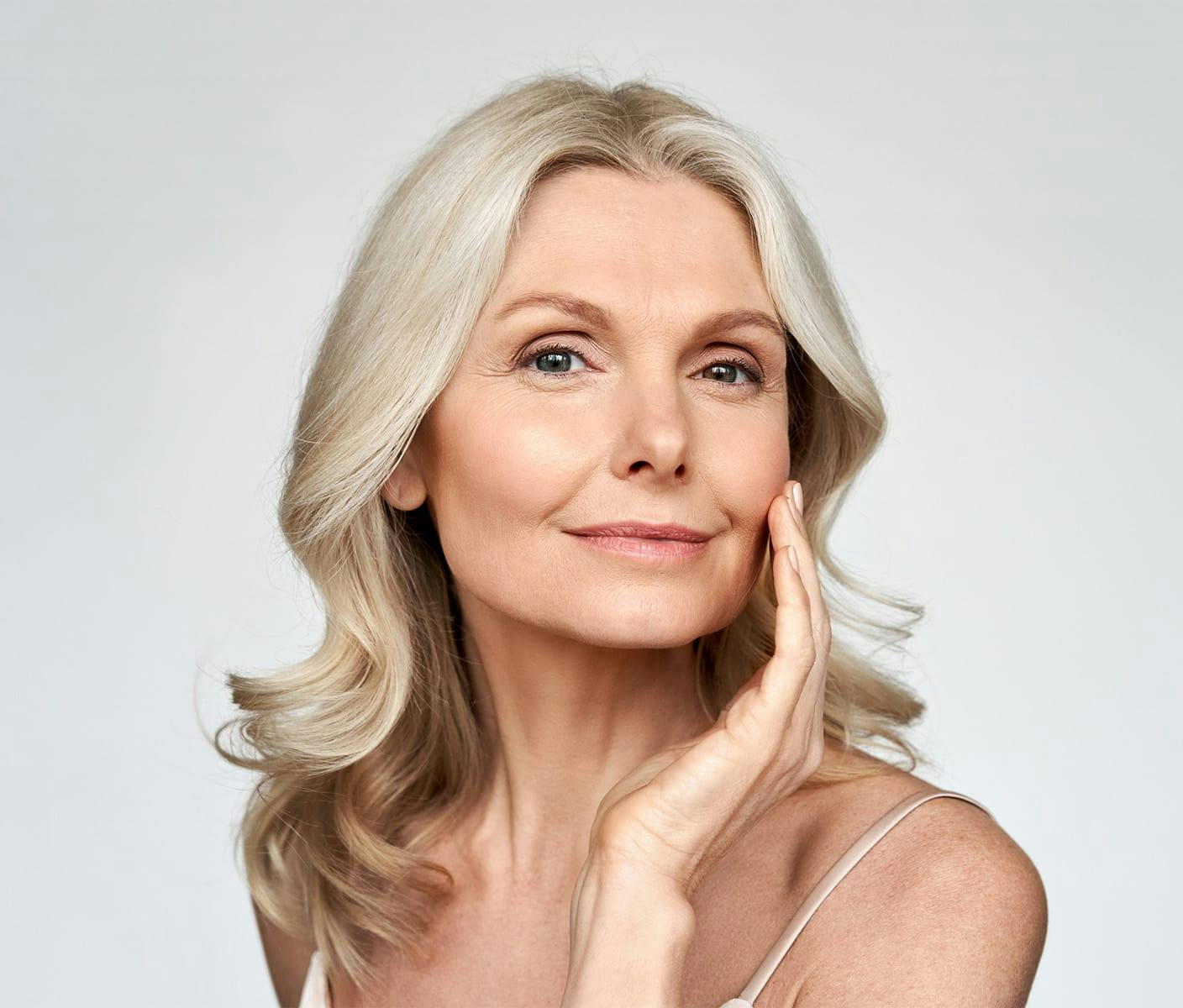 woman with curly hair