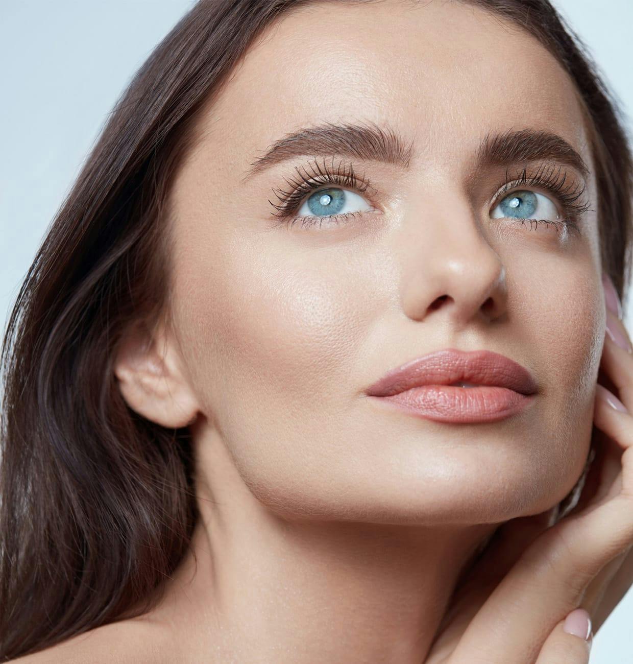 woman with blue eyes