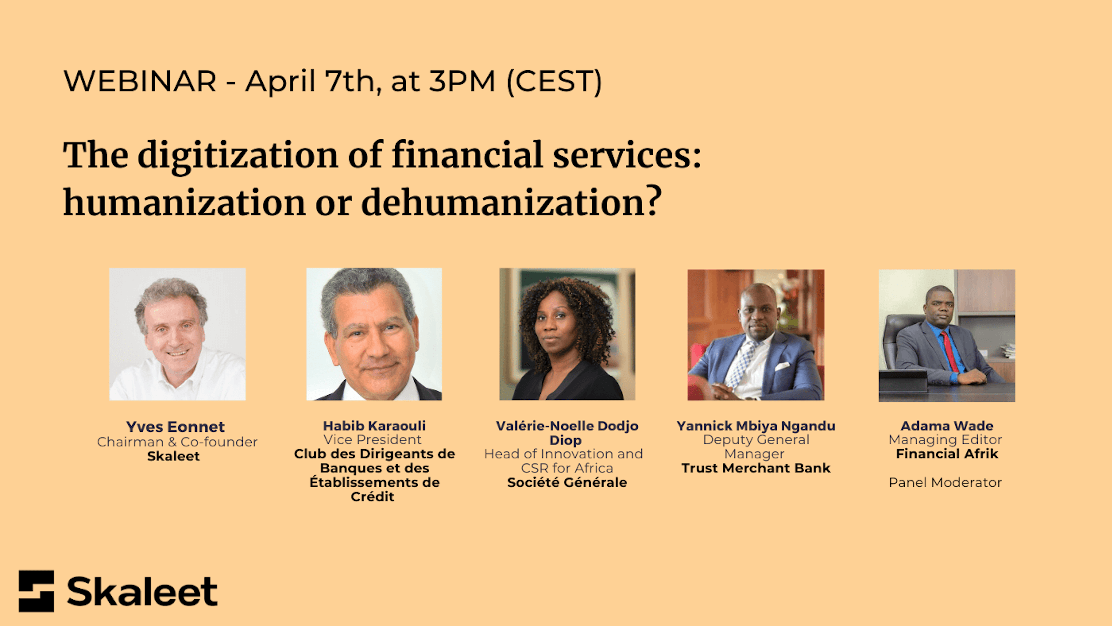 Webinar - The digitization of financial services: humanization or dehumanization?