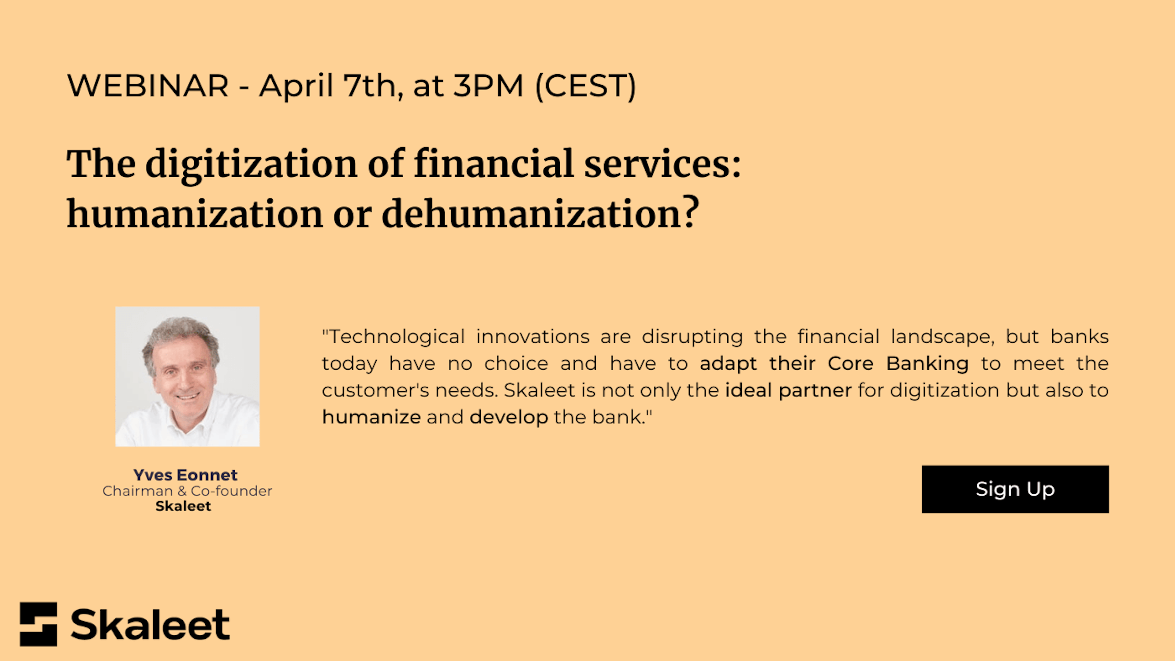 Webinar - The digitization of financial services: humanization or dehumanization?