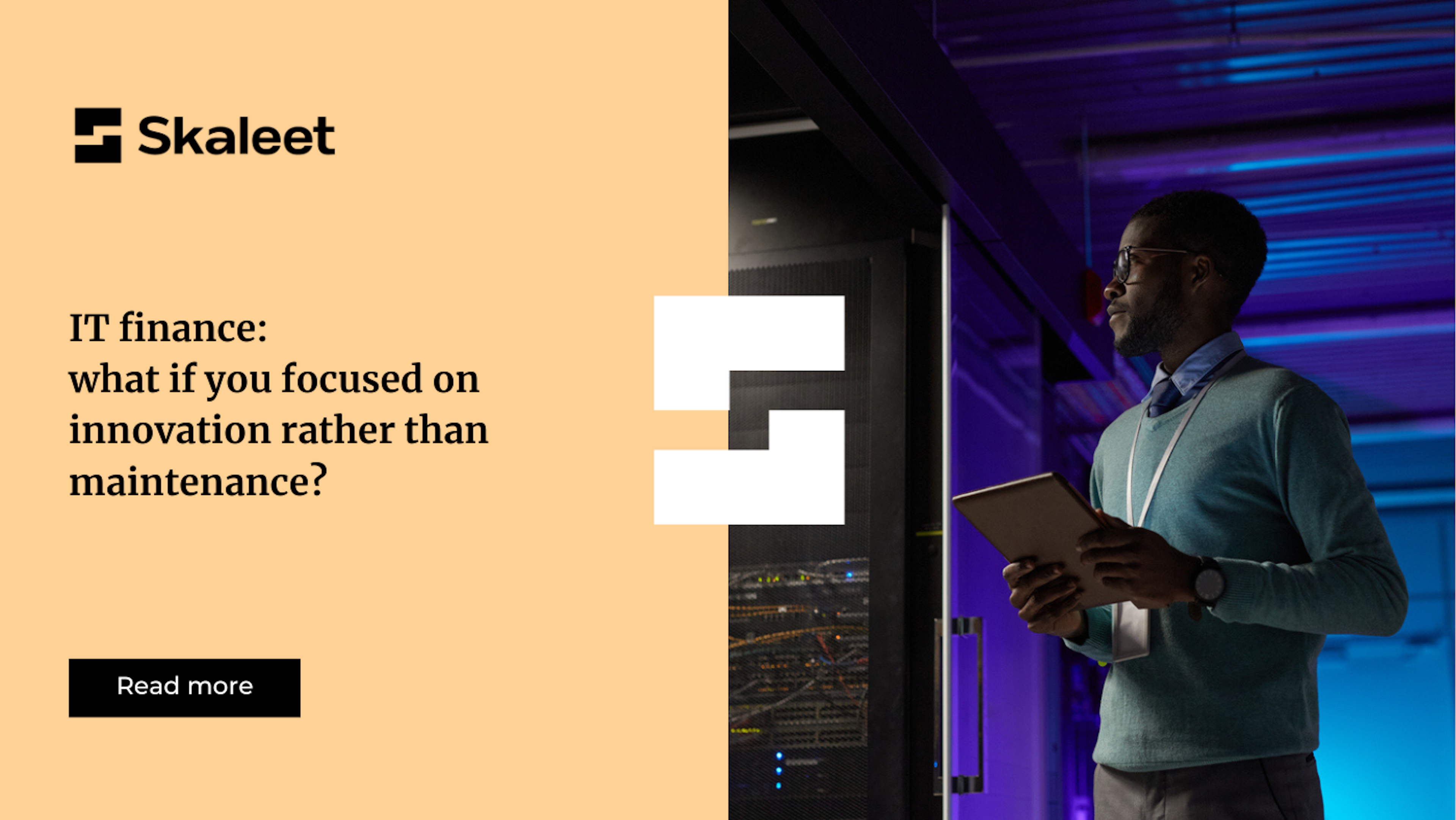 IT Finance: what if you focused on innovation rather than maintenance?