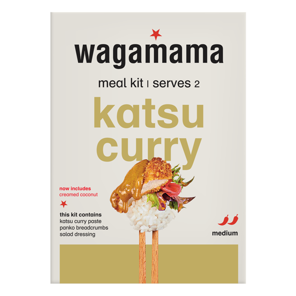 a pack of wagamama katsu curry meal kit