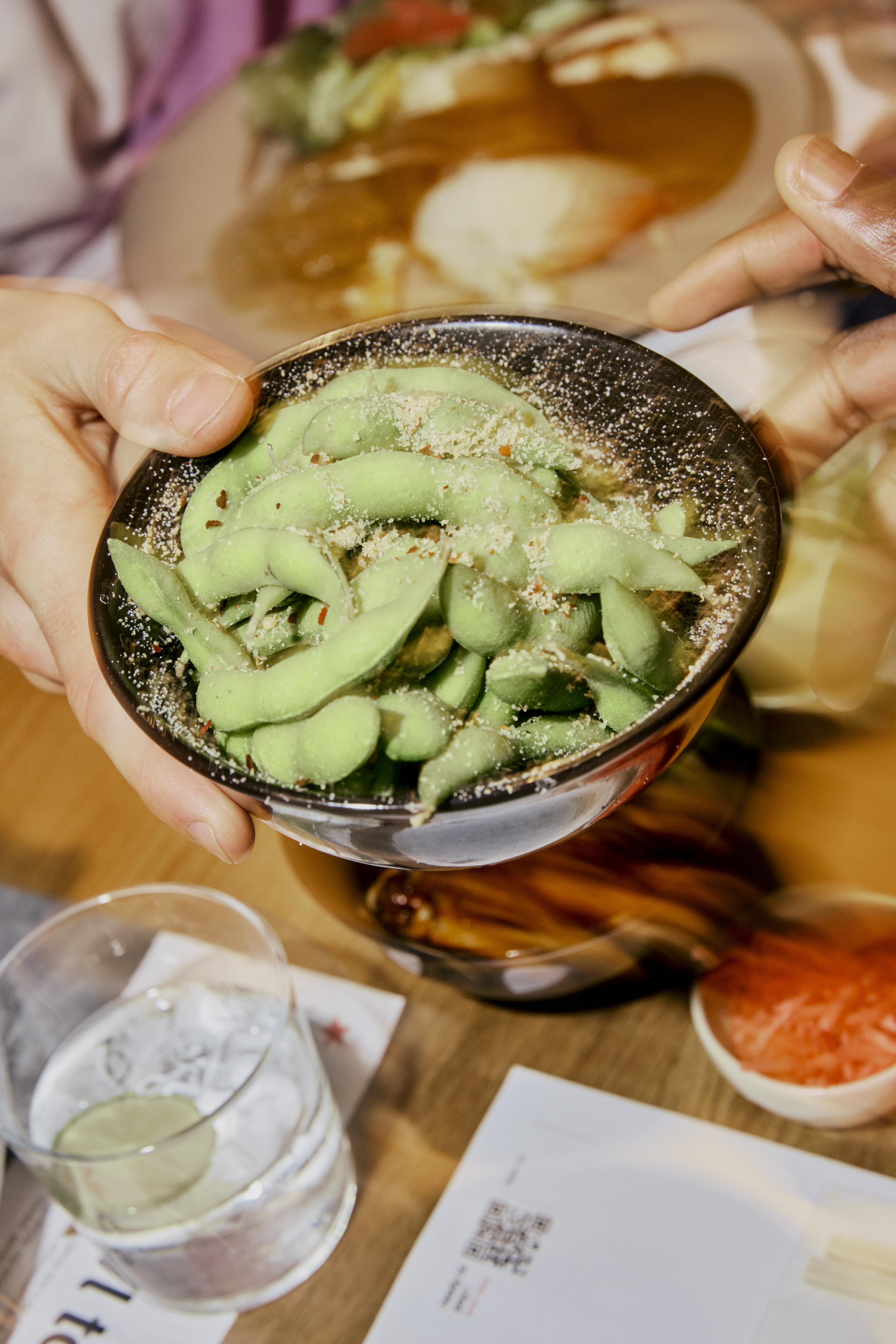 bowl of edamame beans