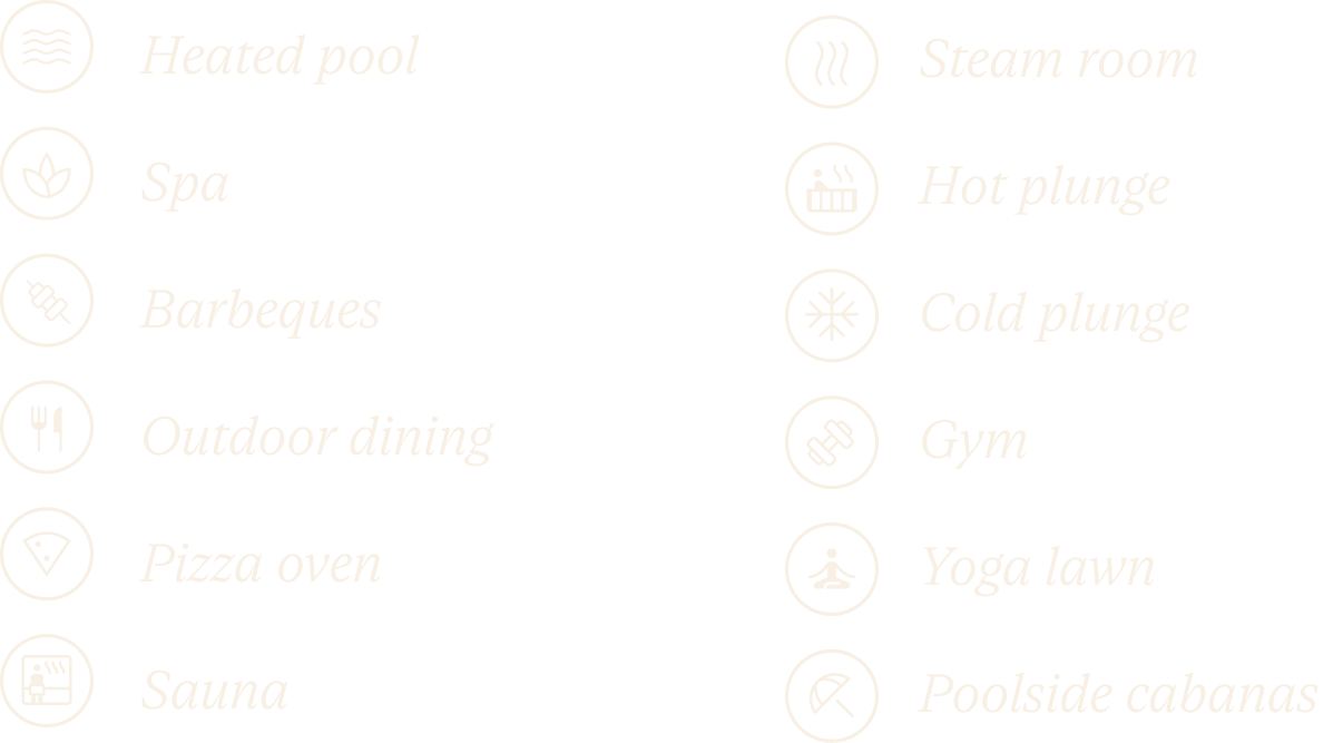 Amenities Icons Oasis