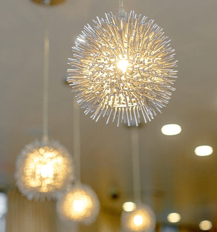 pendant lights that look like dandelions