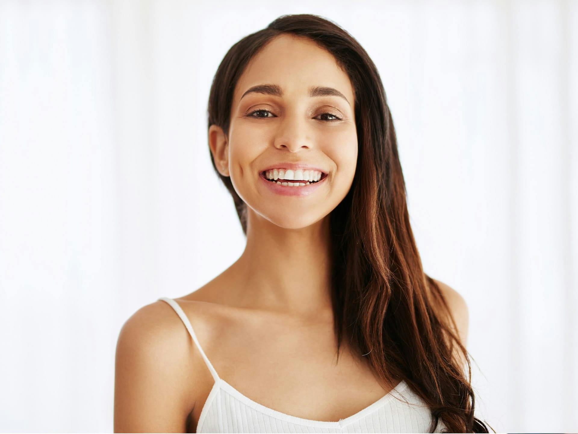 woman smiling