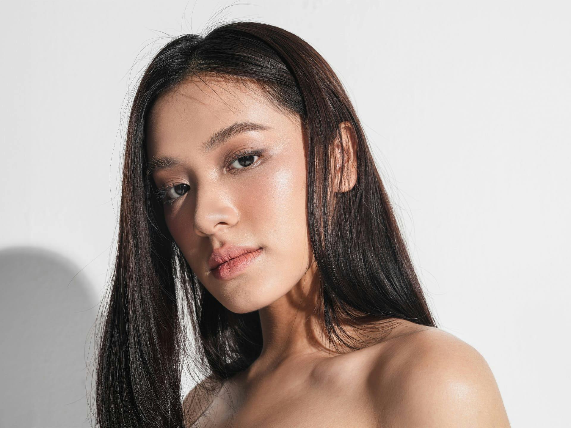 woman looking into the camera