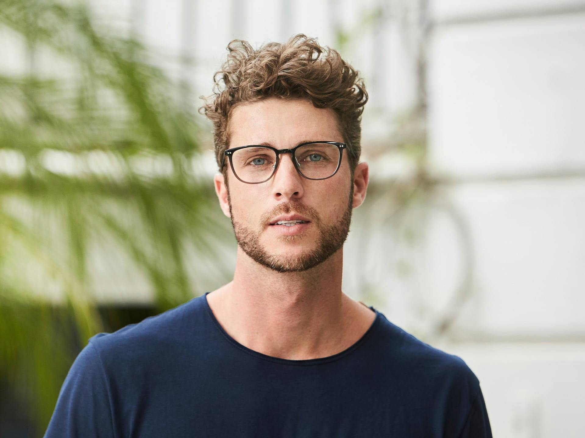 man looking into the camera