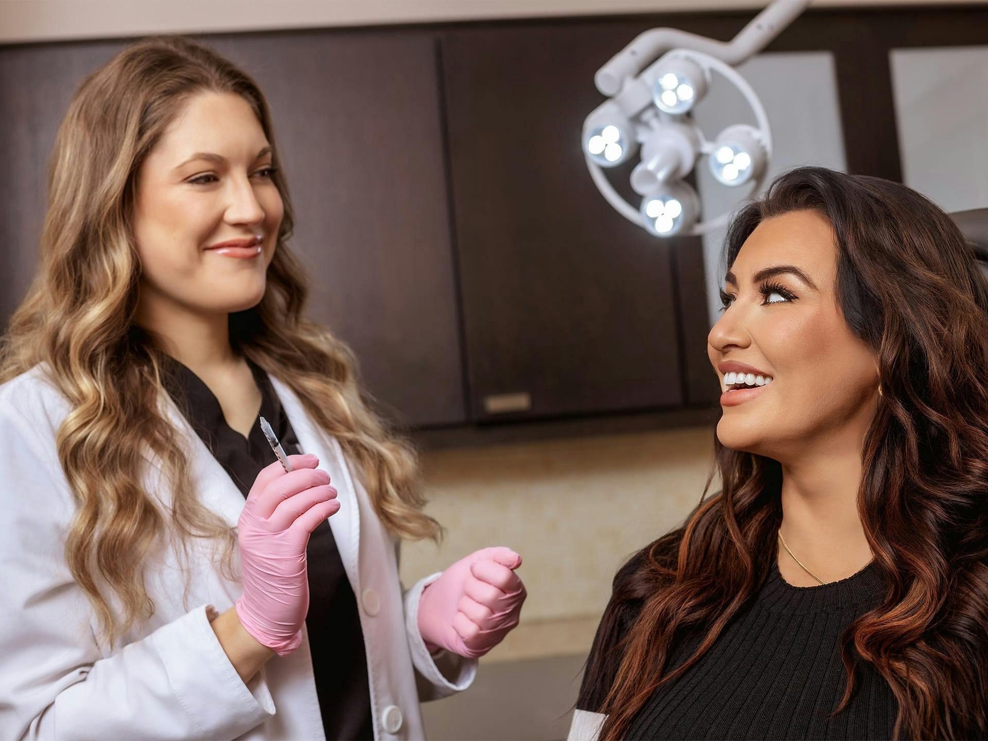 doctor smiling at a patient